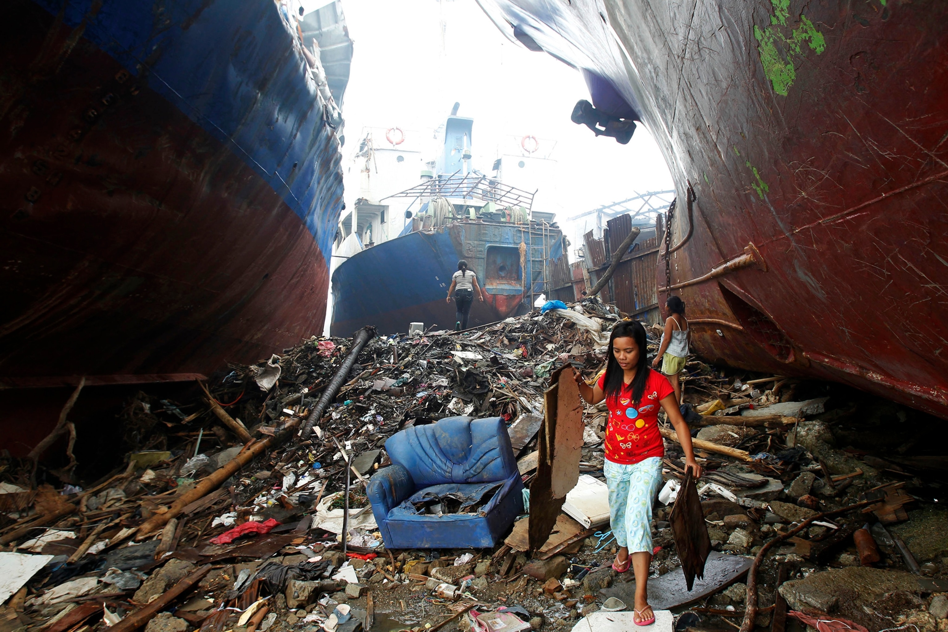 a wildfire in California.