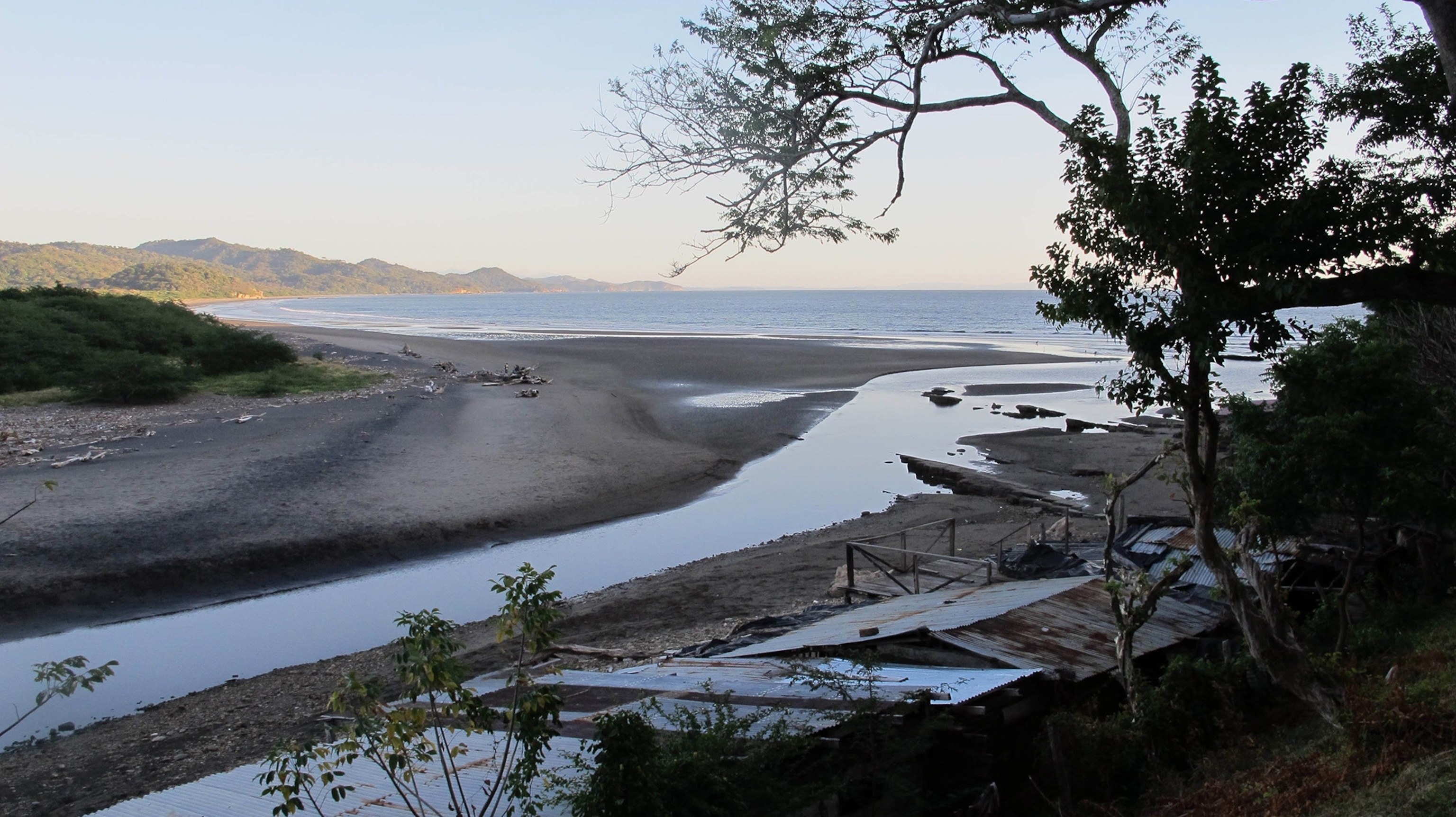A late-afternoon sun illuminates part of the Brito Inlet, Dec. 26, 2013, which Nicaragua says is the likely Pacific Coast outlet of a planned interoceanic canal to rival that of Panama.