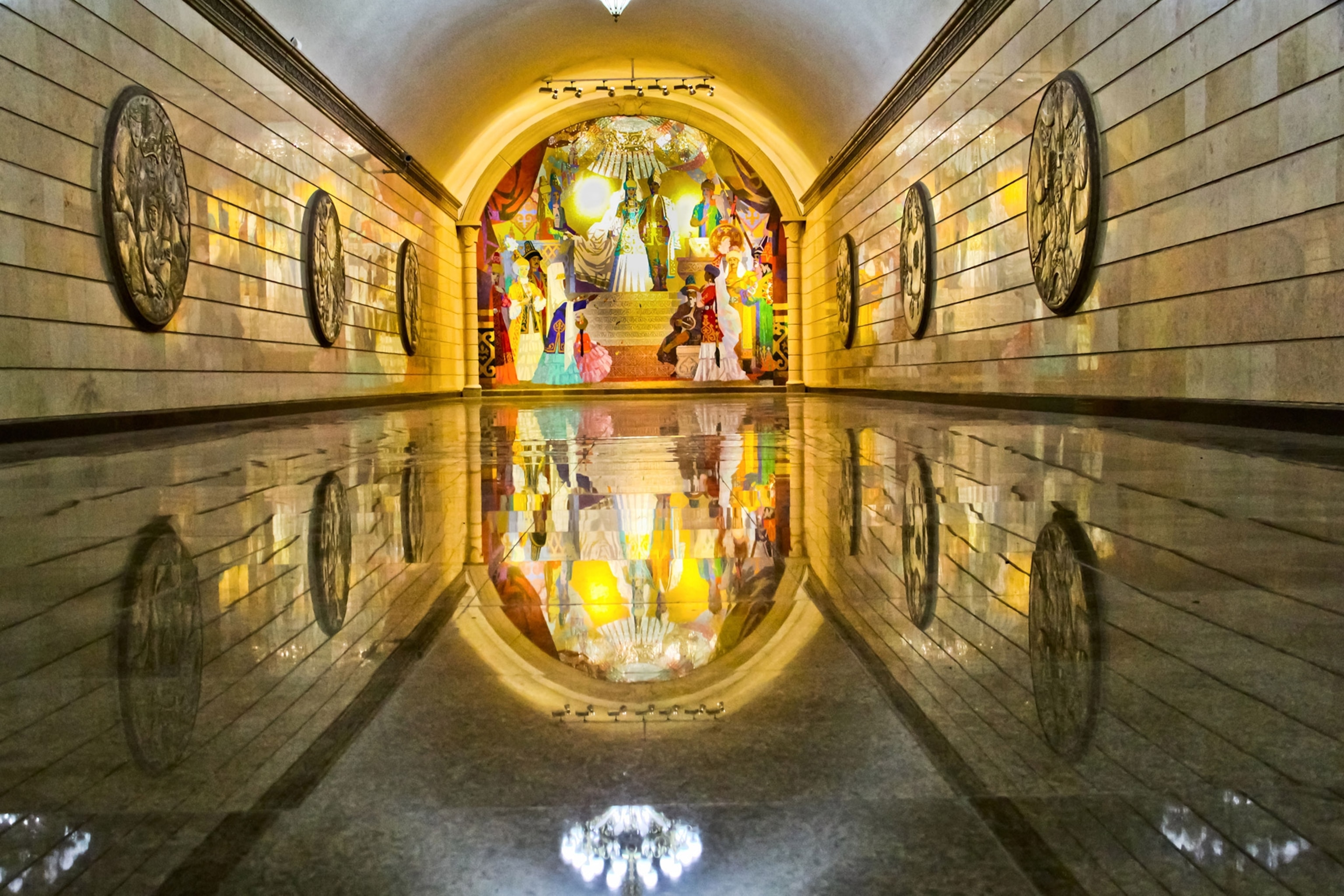 a subway station in Almaty, Kazakhstan