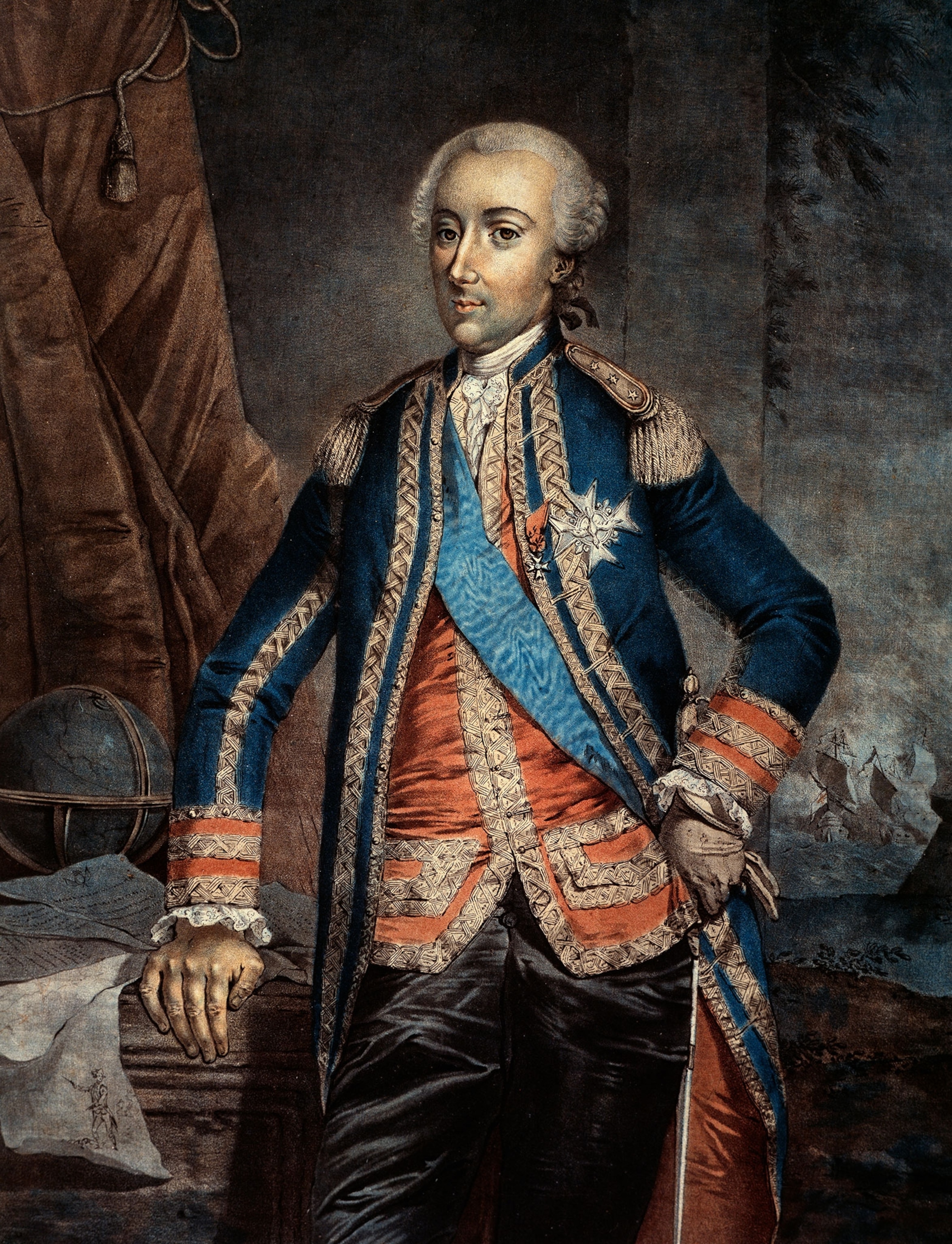 Portrait of Jean Baptiste Charles Hector, Count of Estaing (1729-1794) French general and admiral