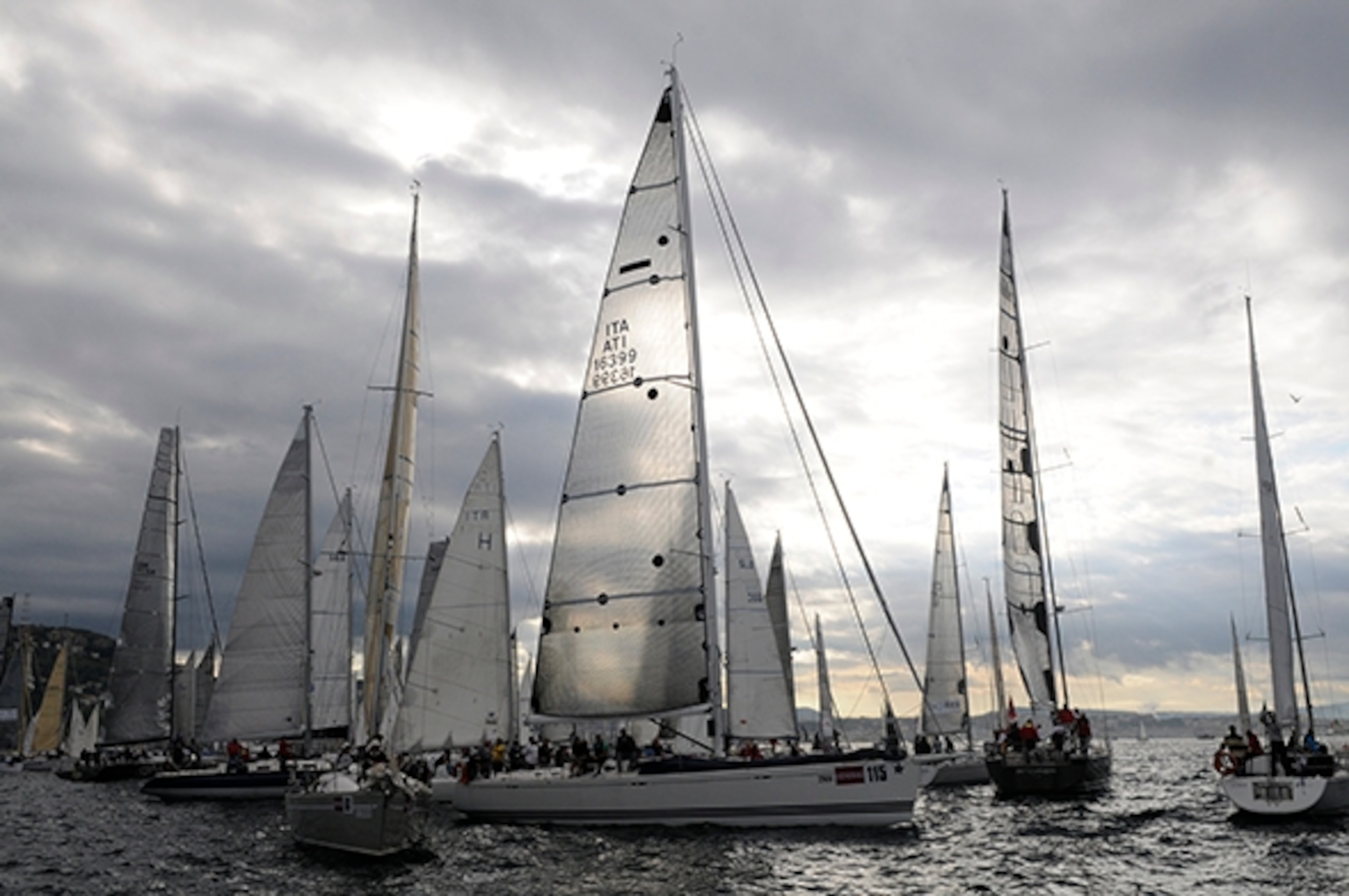 Race day at the Barcolana regatta in 2013 (Photograph by Sarah Polger)