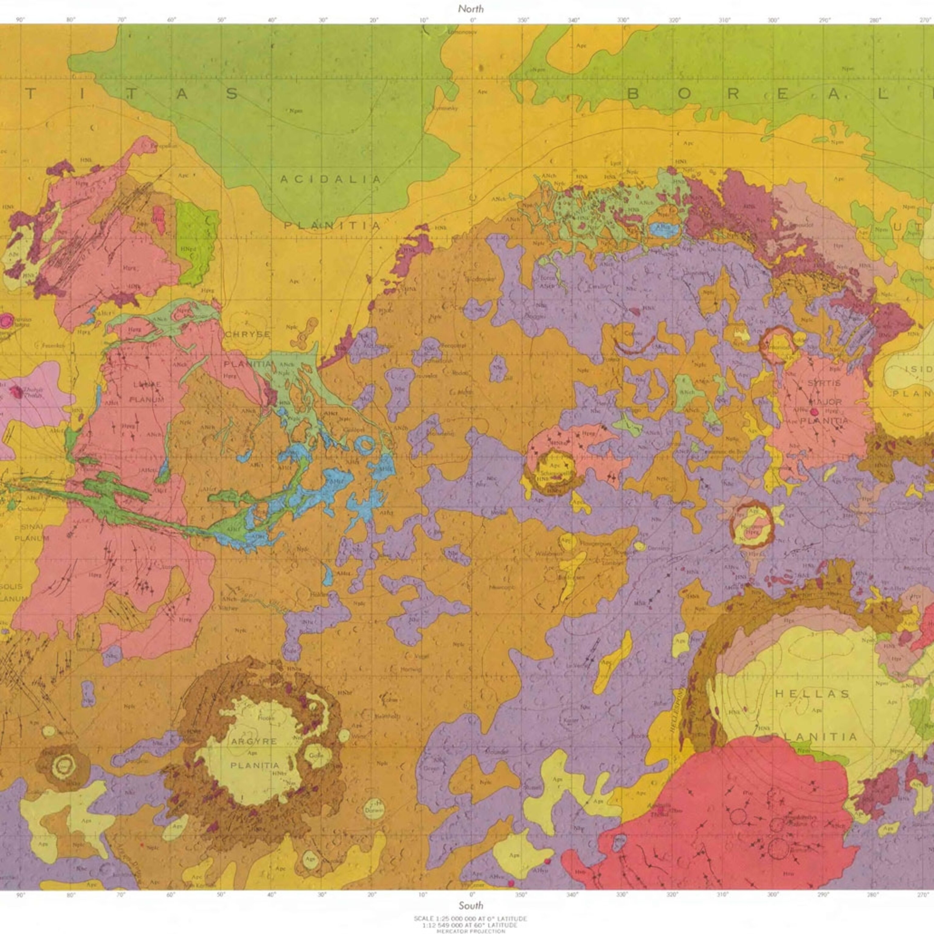 Geologic map of mars