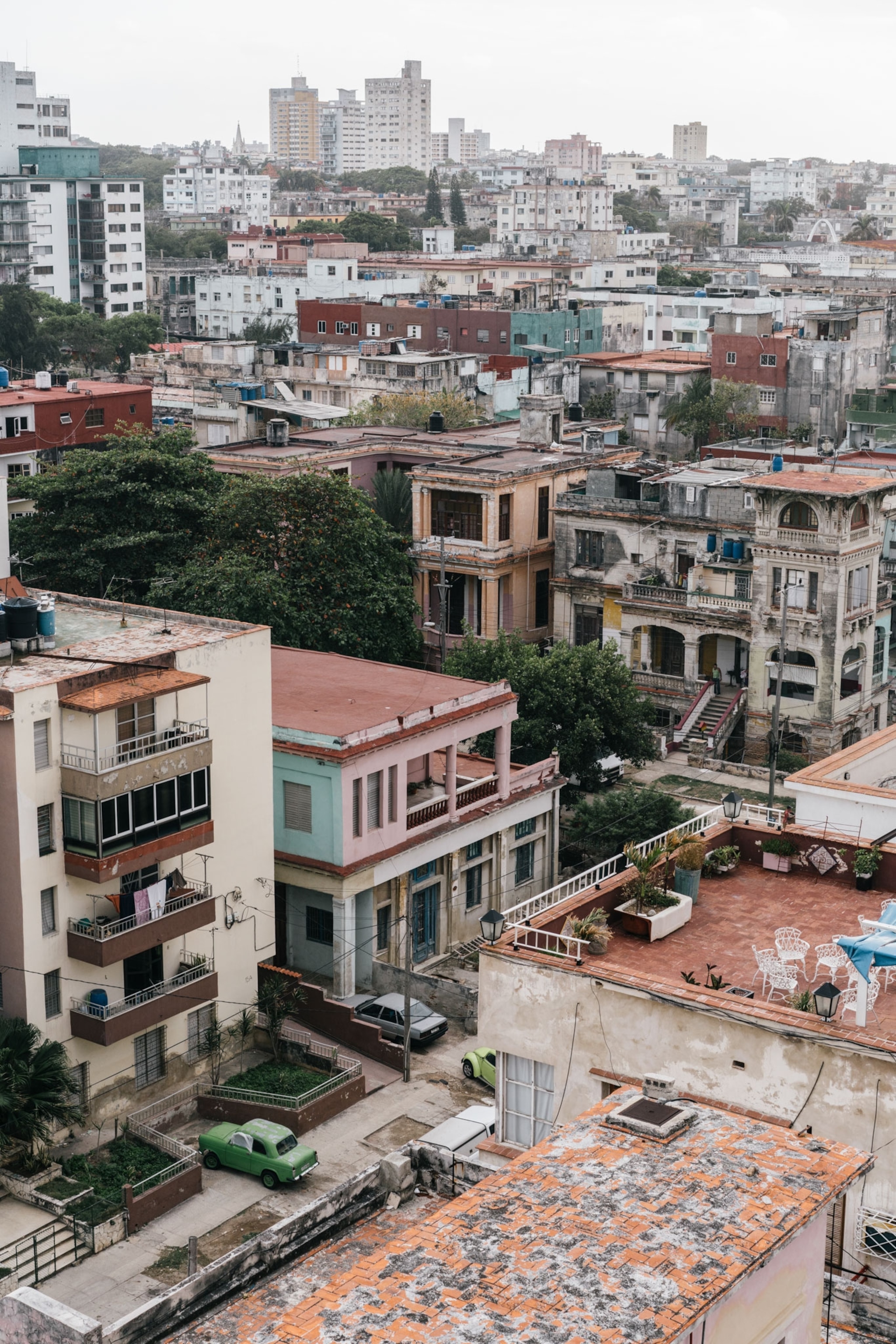 the skyline in Havana, Cuba