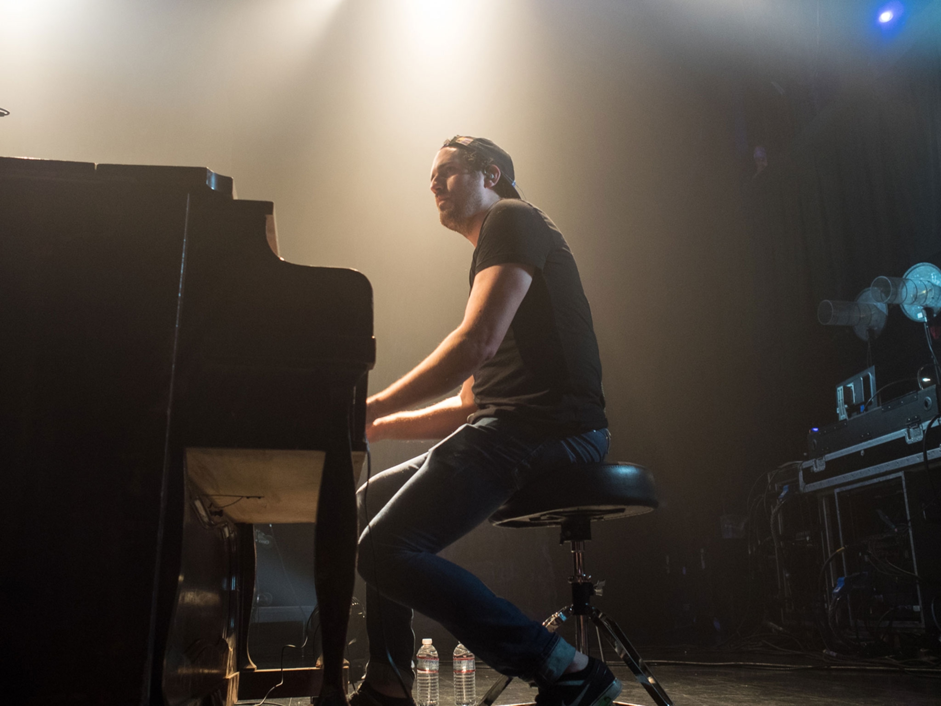 the Head and the Heart band member Kenny Hensley playing the piano