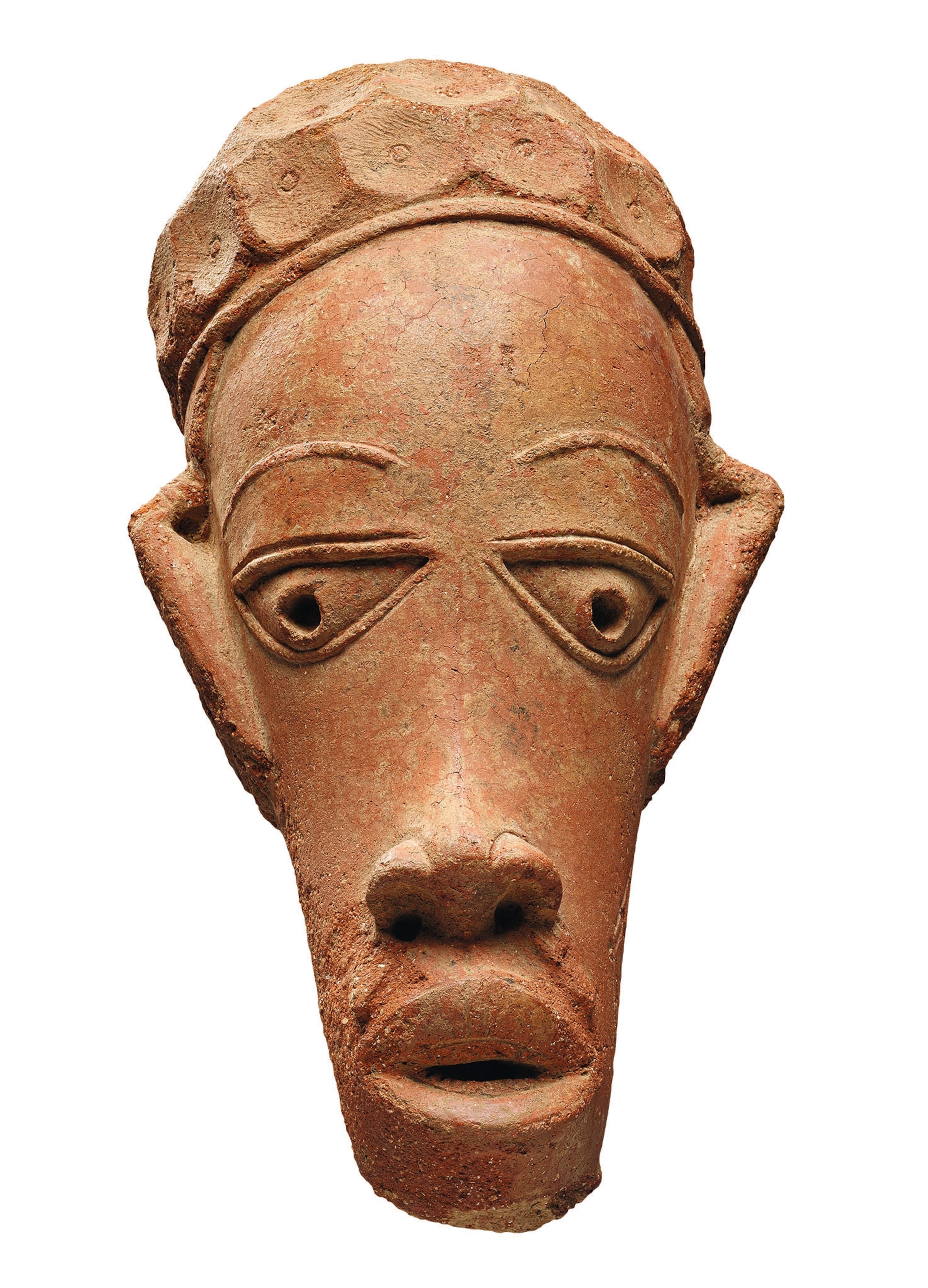 Head that was probably part of a full-length sculpture.