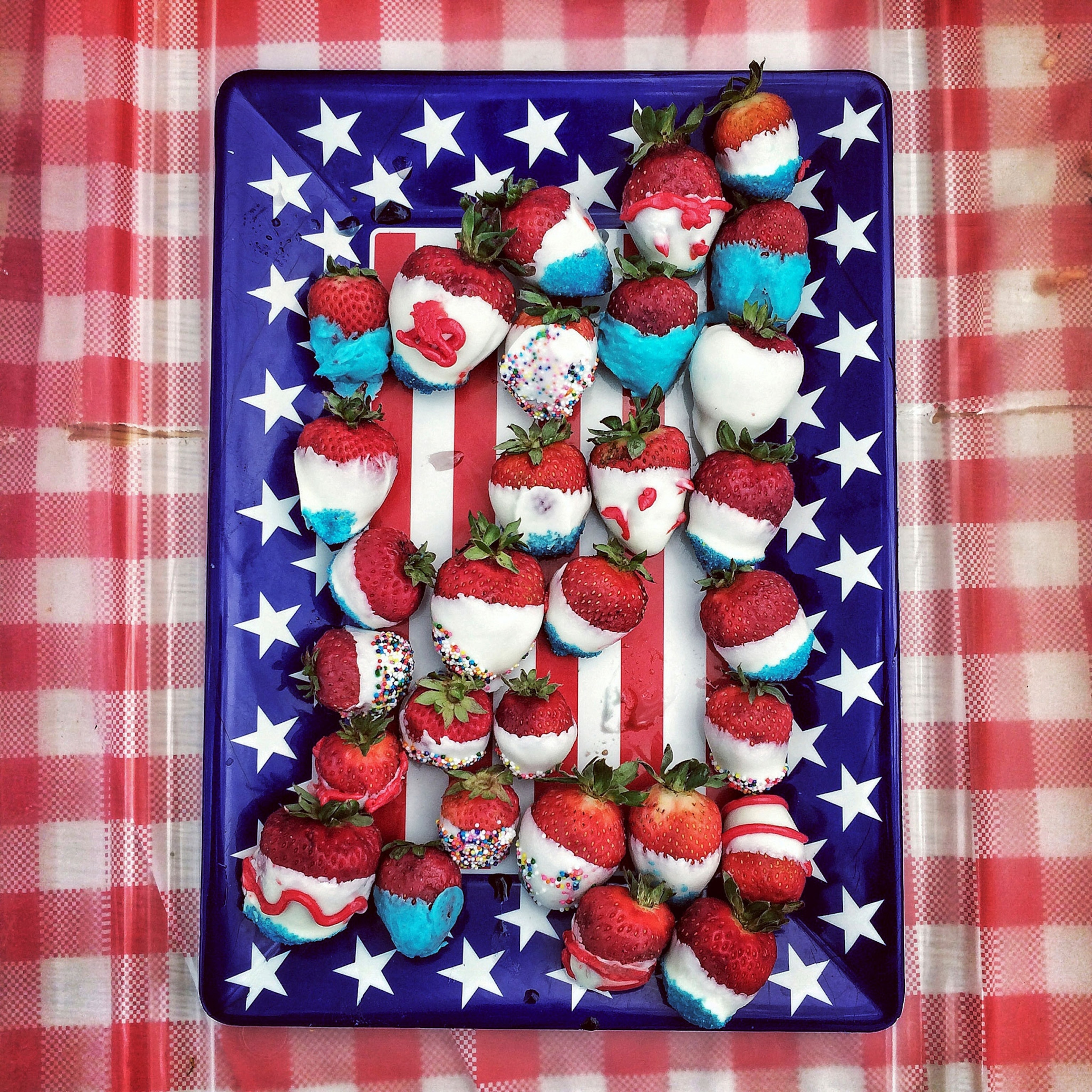 patriotic strawberries