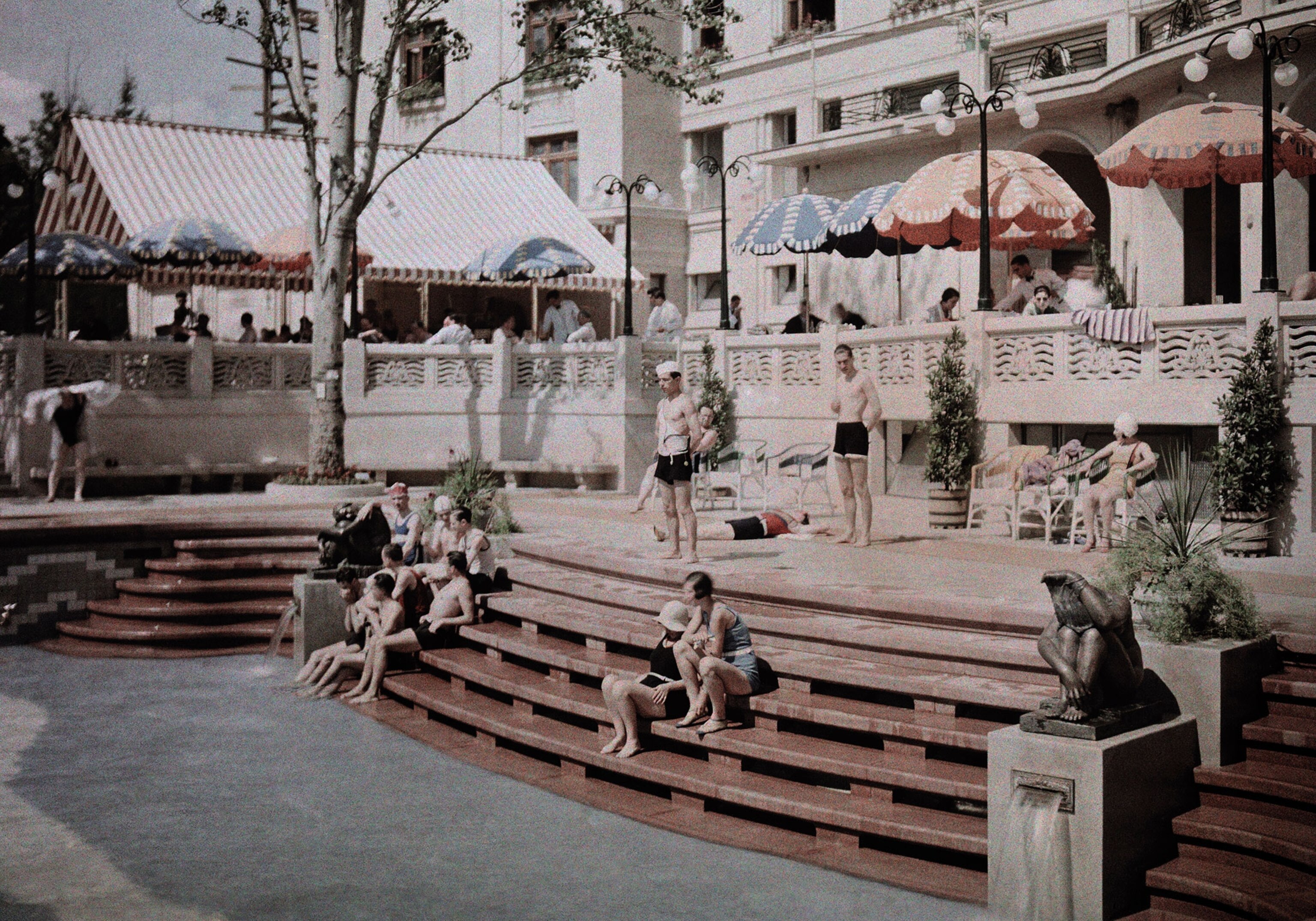 a swimming pool in Bucharest, Romania