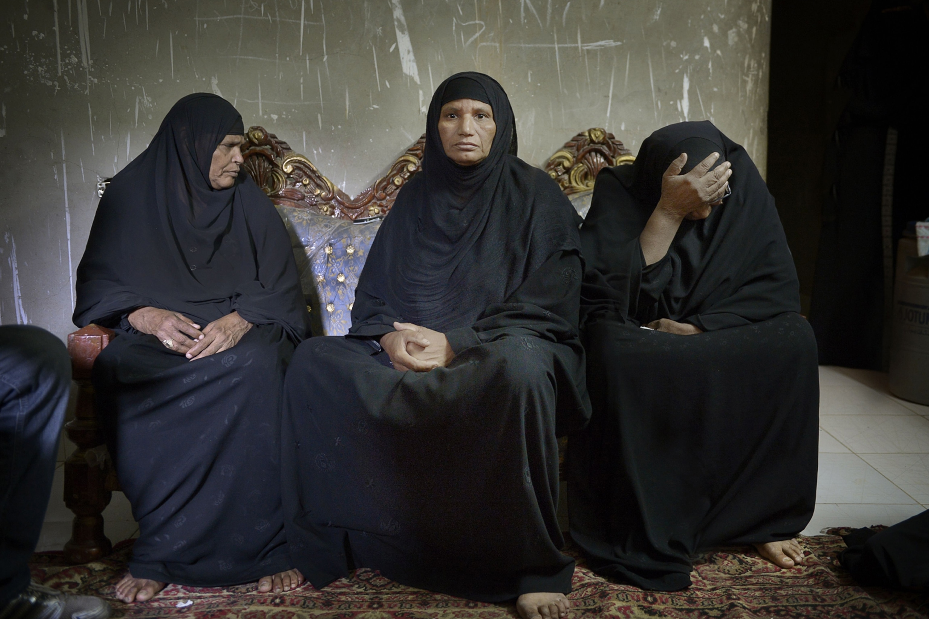 Egyptian women in mourning.