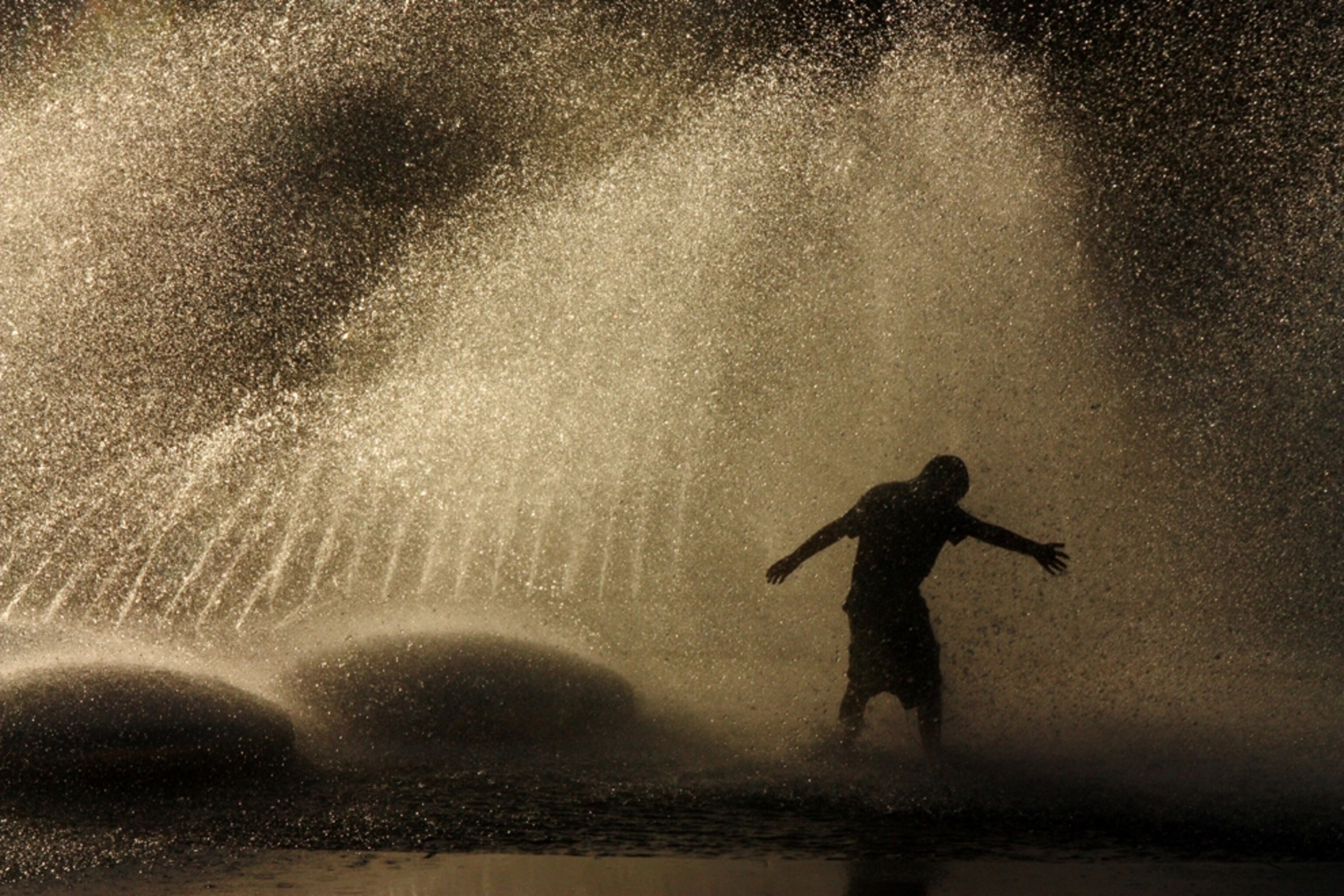 Fountain in downtown Munich, Germany