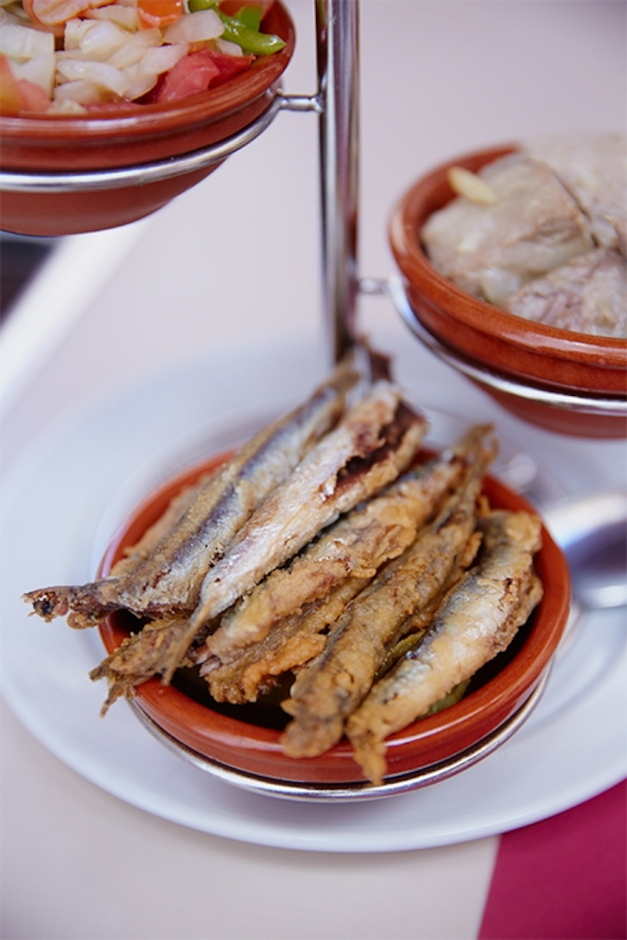 sardines in a tapa dish in Seville, Spain