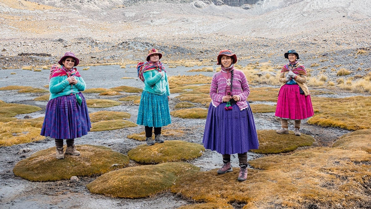 Join Bolivia's remarkable cholitas climbing Andean glacial peaks