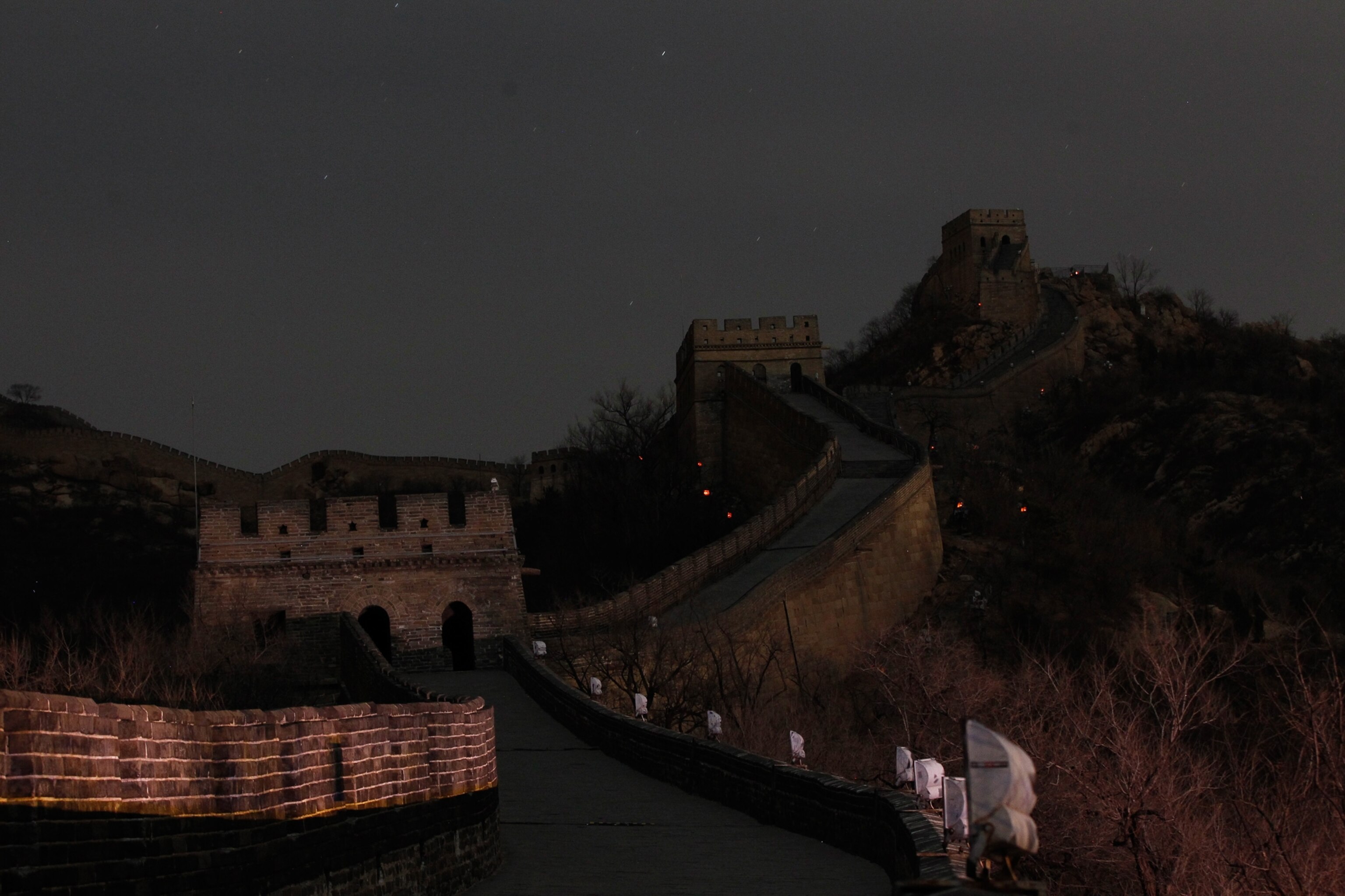 the Great Wall of China during Earth Hour