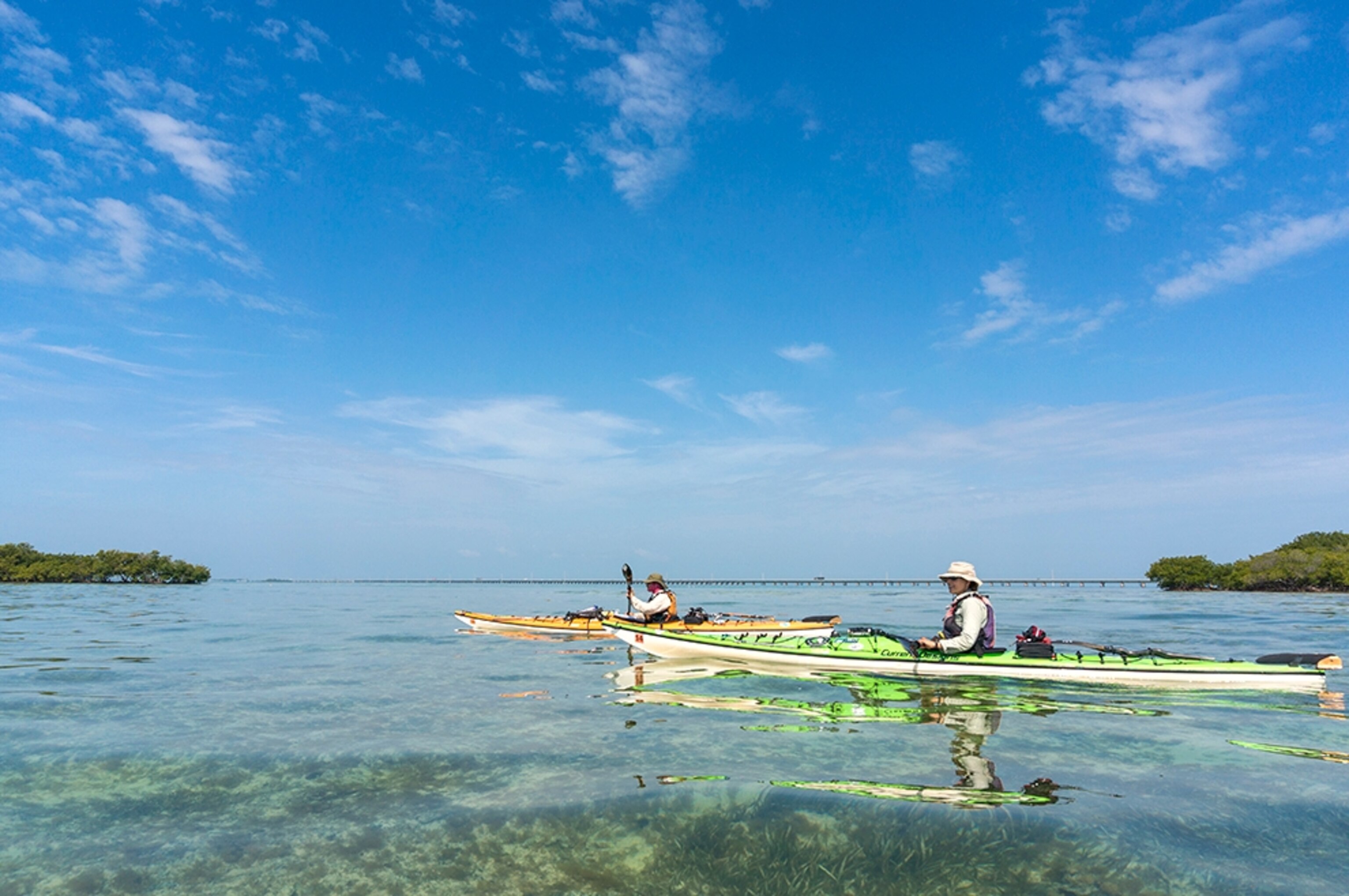 Amy and Dave Freeman kayaking in Key West, Florida