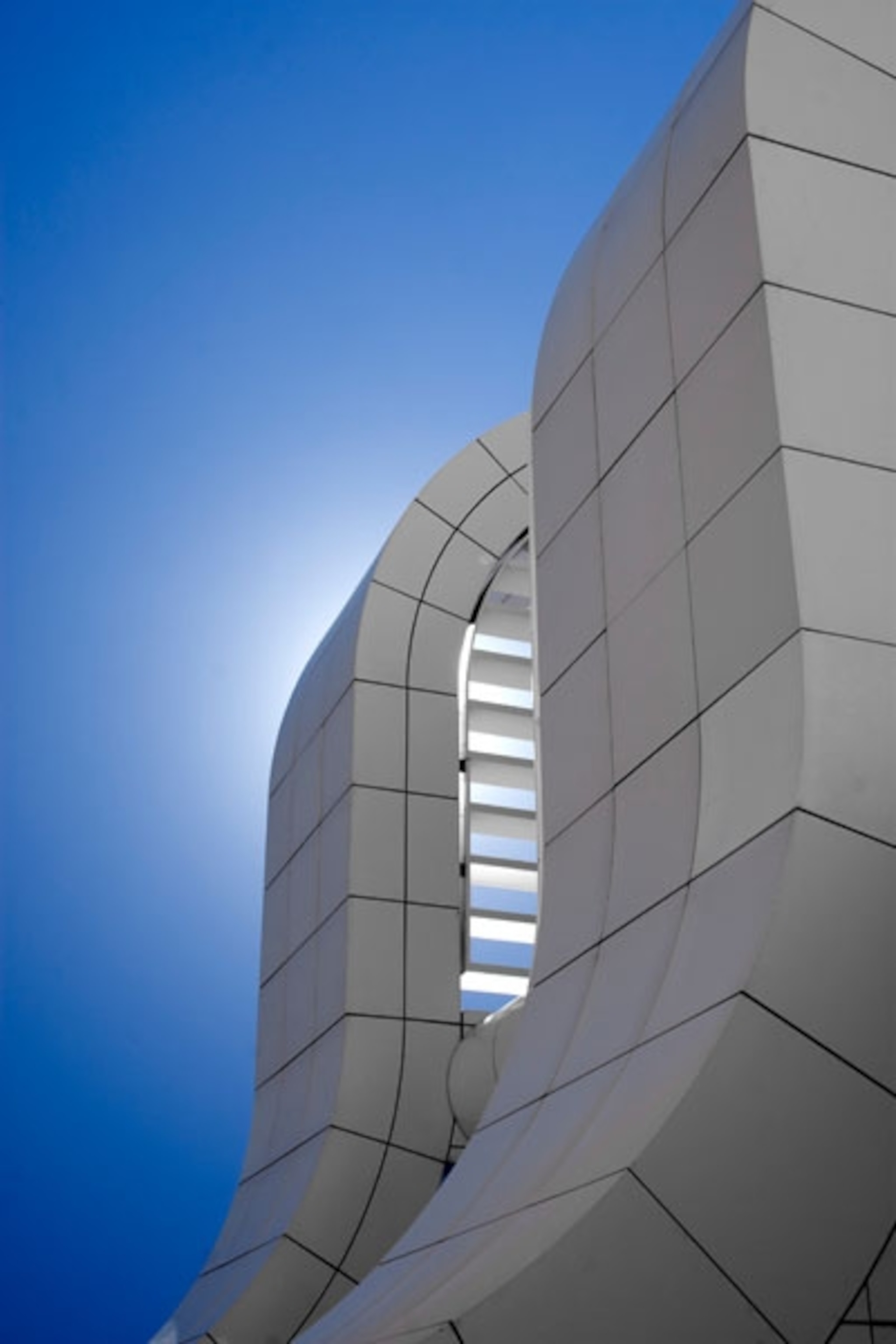 The curved lines of the Getty Museum