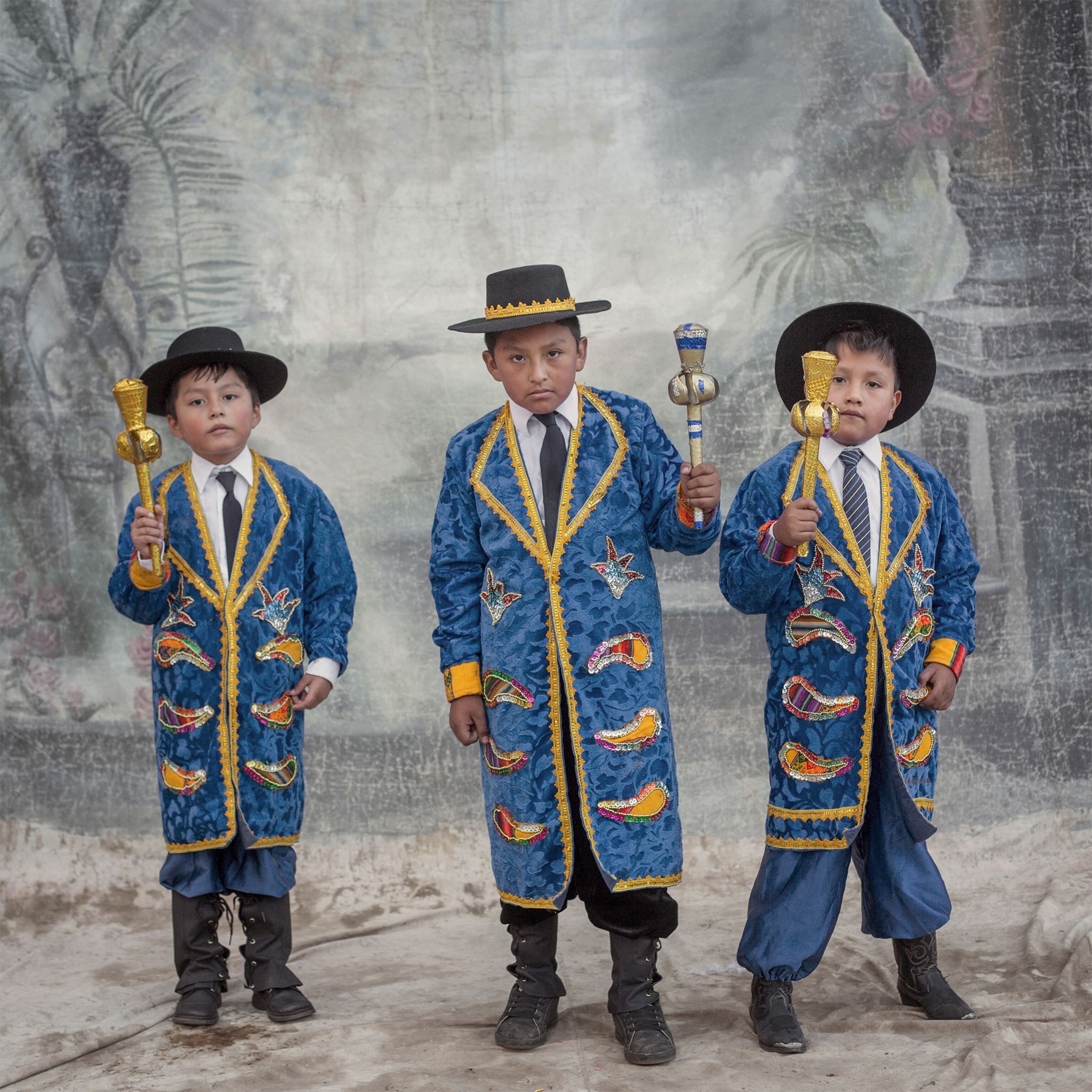 boys during the Candelaria Festival in Peru