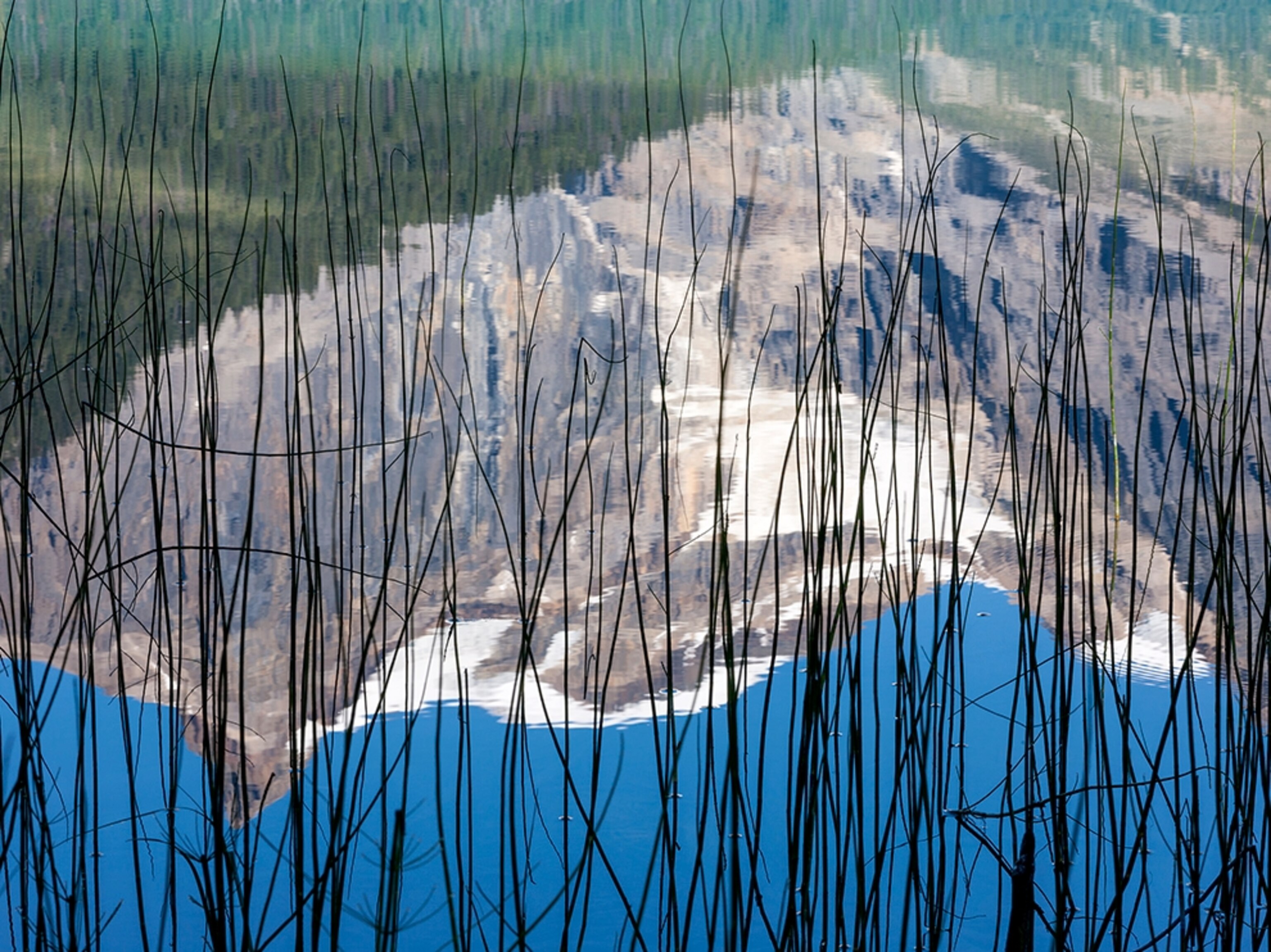 Emerald Lake and Michael Peak in the Canadian Rockies, Yoho National Park