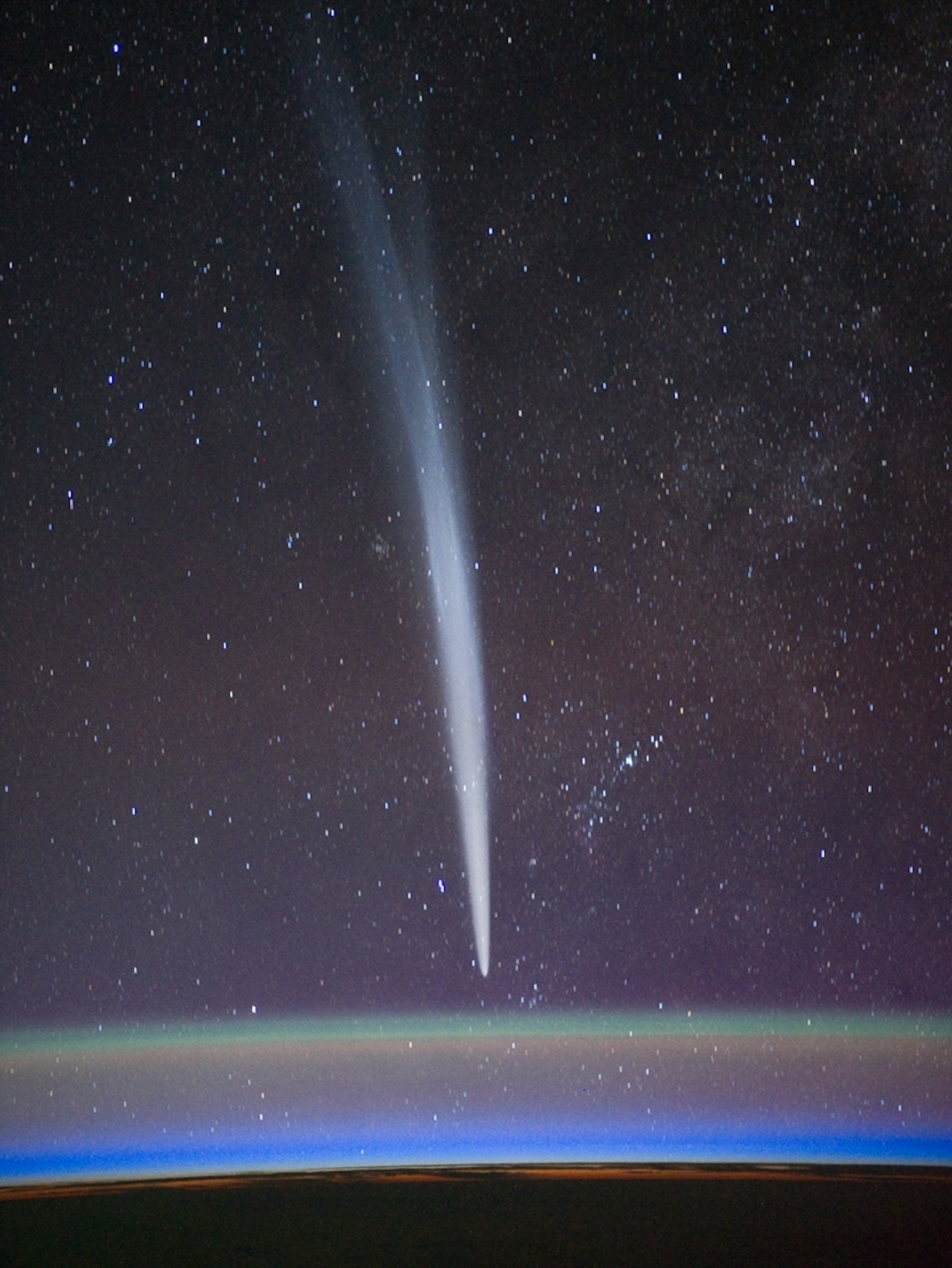 Comet Lovejoy picture: comet as seen by an astronaut