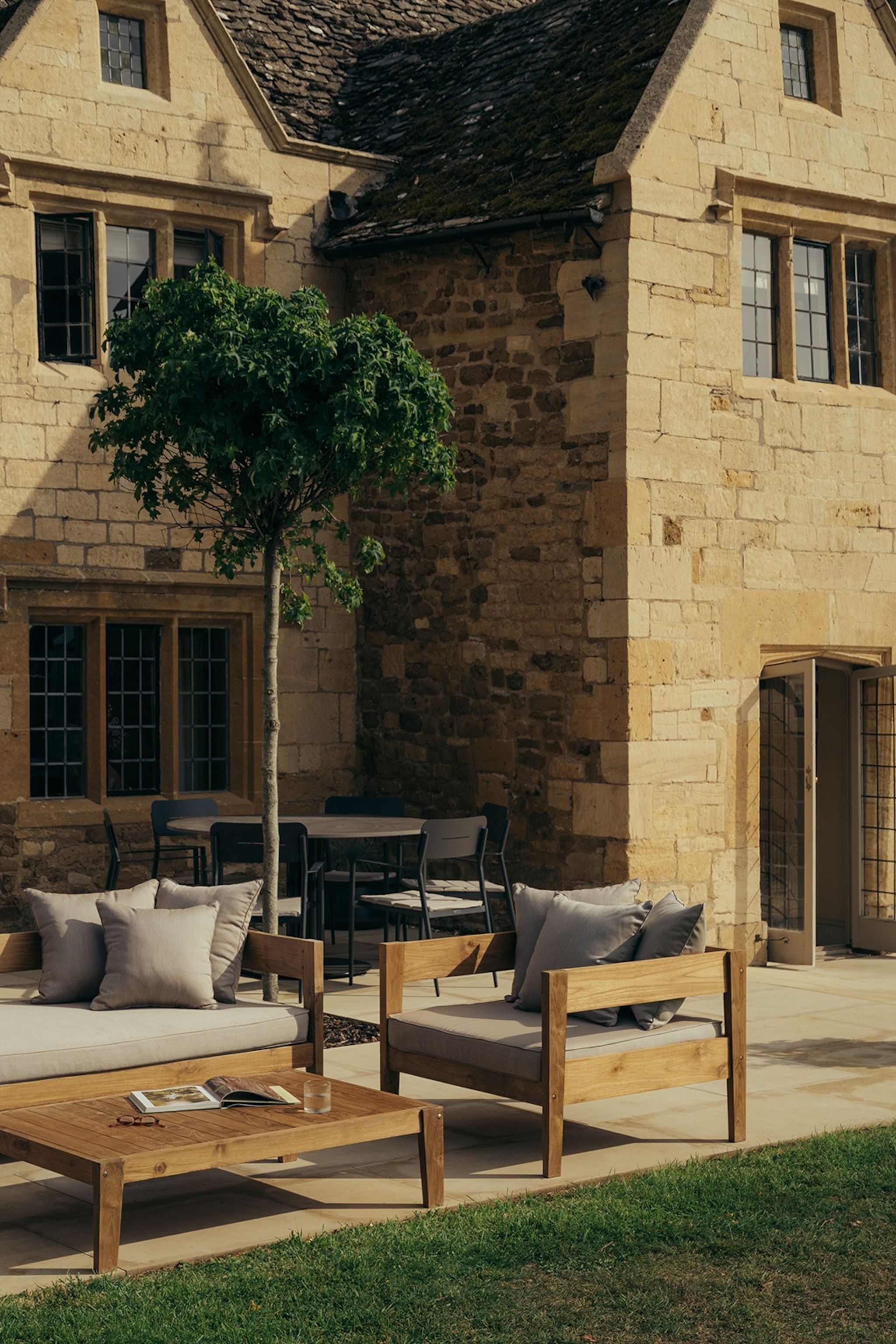 exterior of a hotel in a historic bown stone building