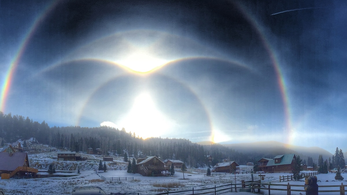 Heavenly Ice Halos Form Over New Mexico What Causes Them