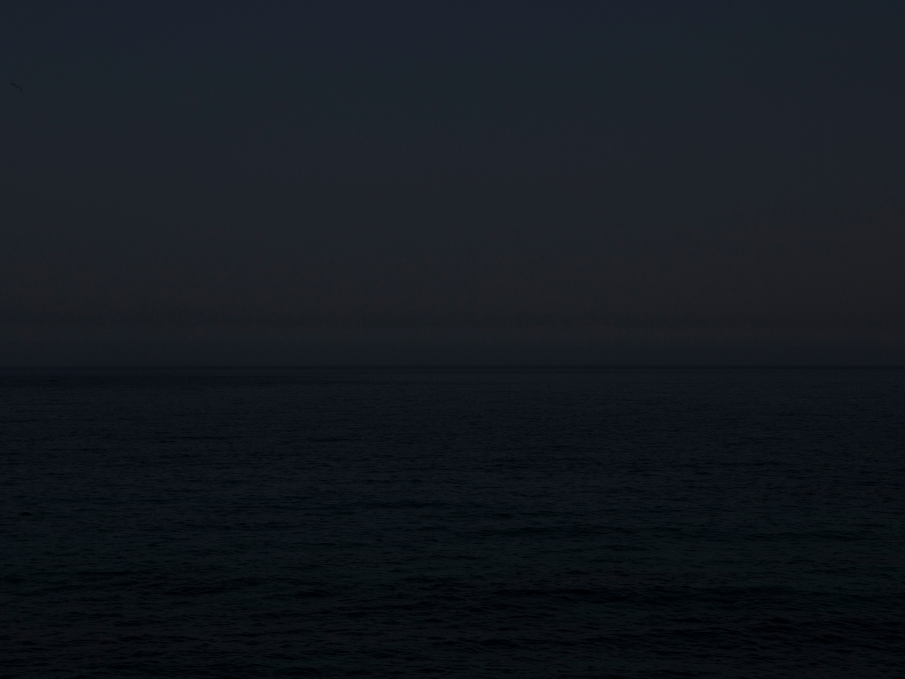 the Mediterranean sea at night