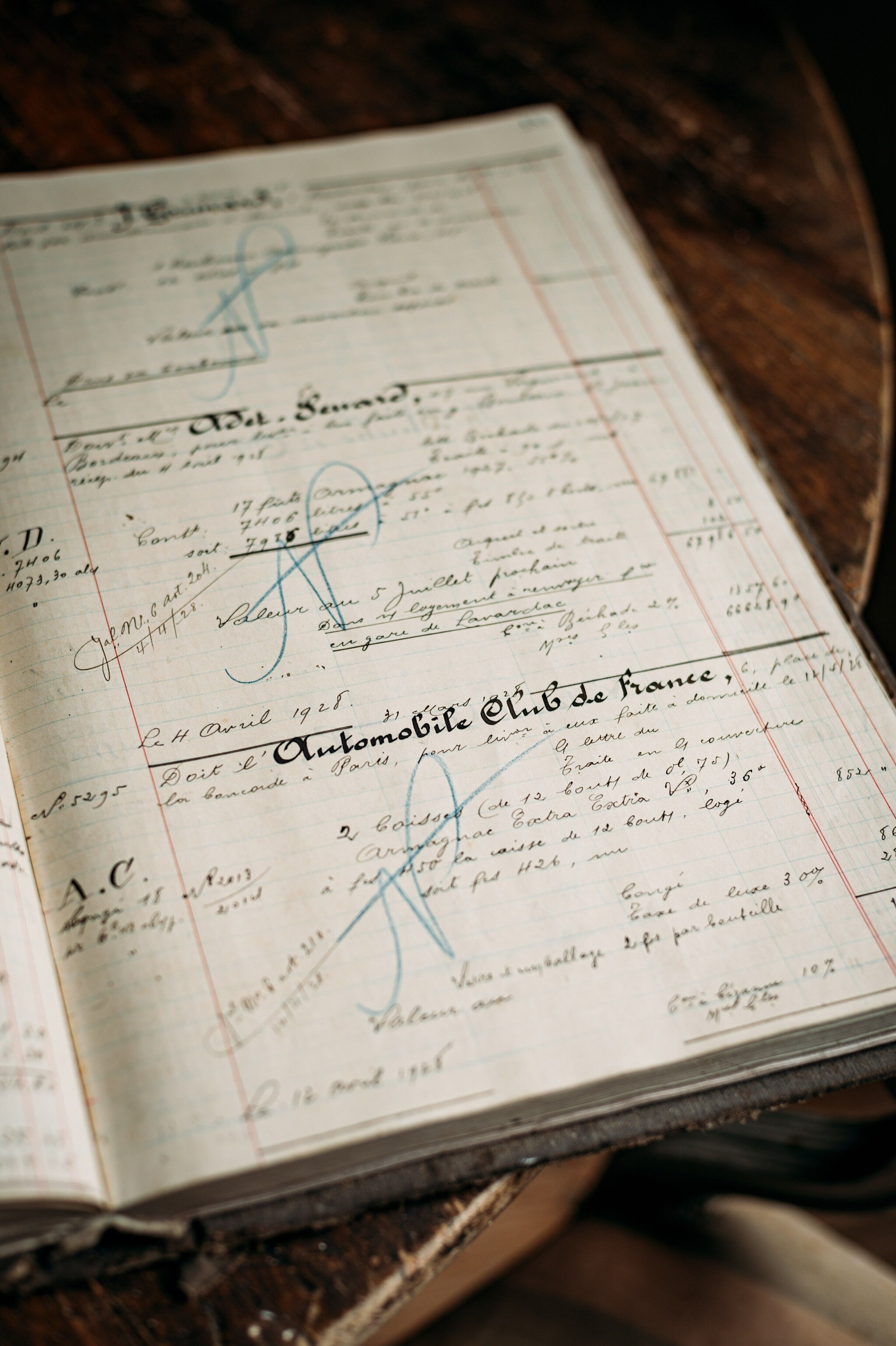 At the château de Maniban, historical ledgers detail the distillery’s many (and illustrious) customers over the decades.