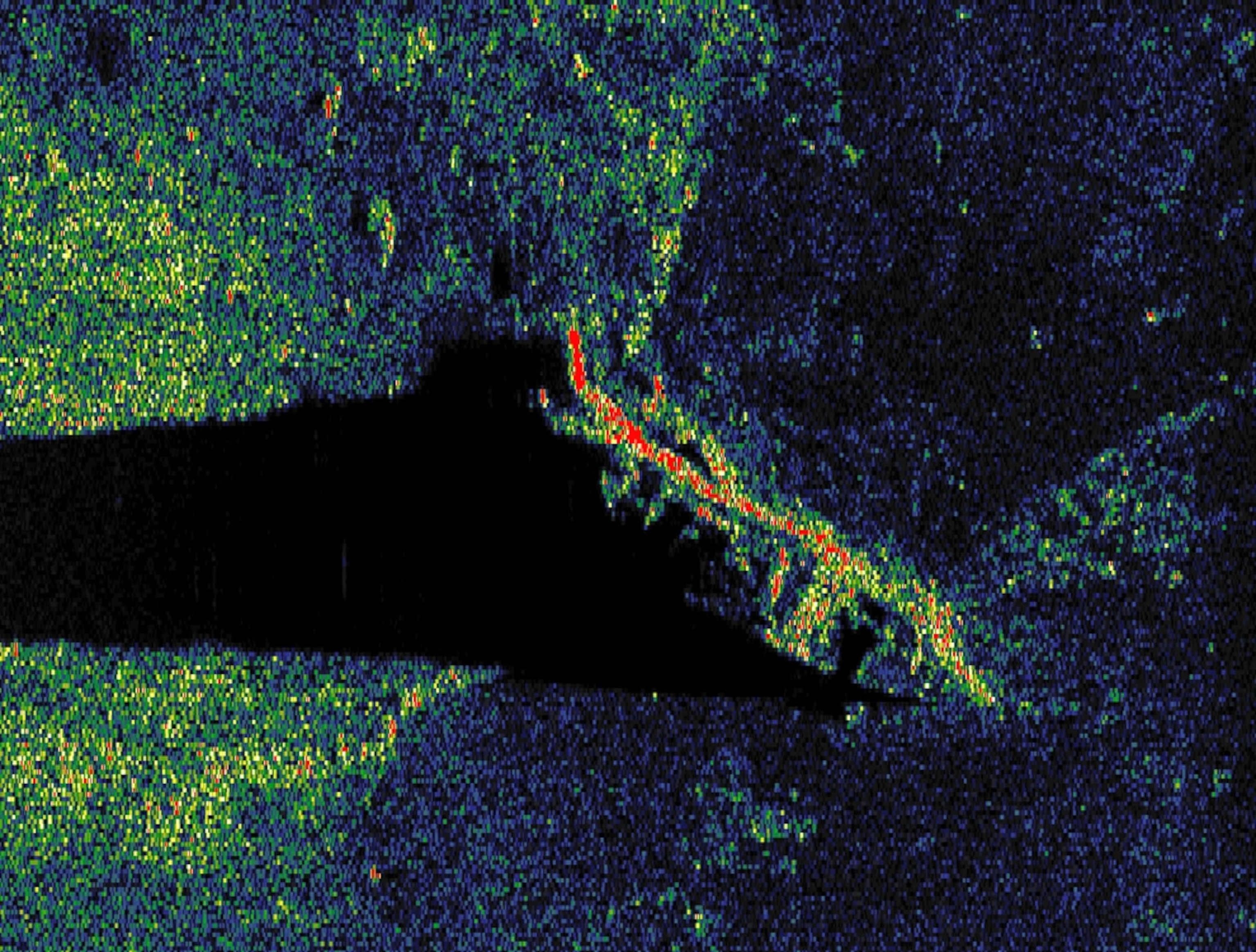 New sonar picture of Titanic released around the 25th anniversary of the shipwreck's rediscovery.