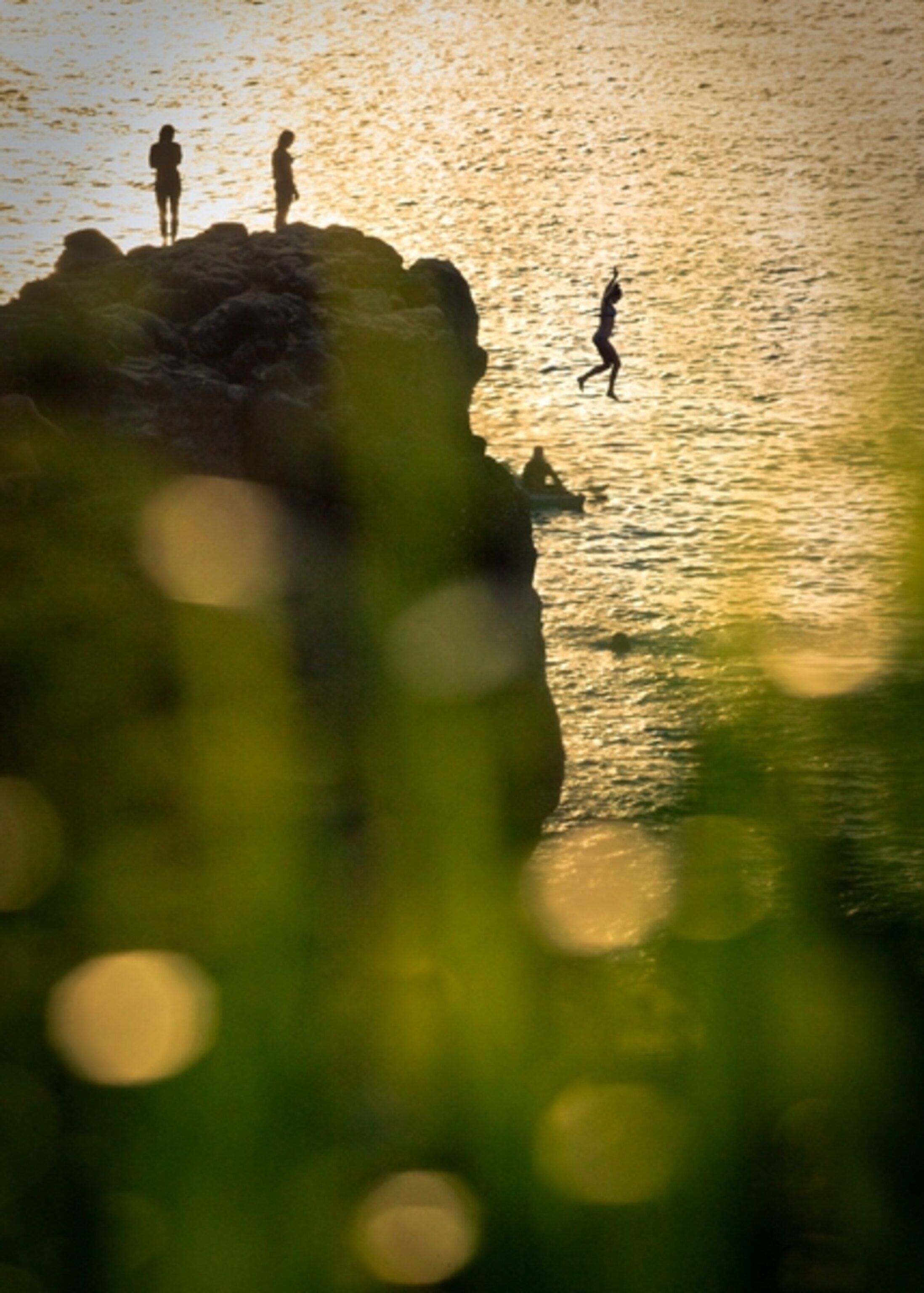 Cliff jumping