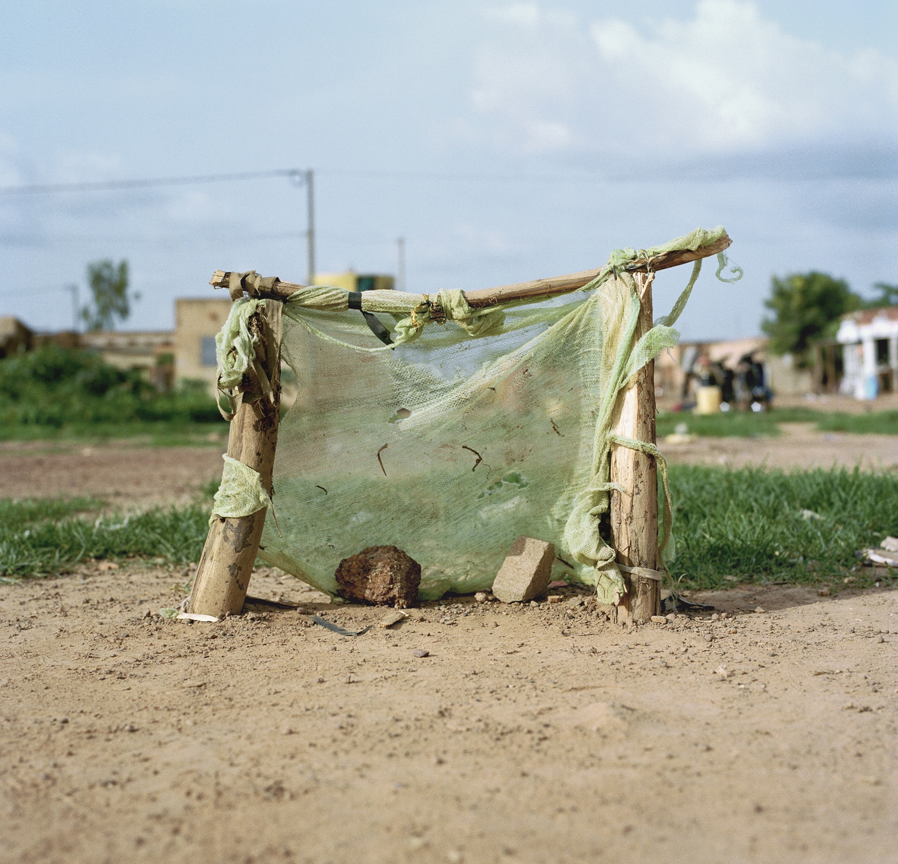 Players in Ouagadougou, Burkina Faso, aim the ball at this petit poto, or mini-goal—two and a half feet high and wide. “You don’t need to be rich or have a manicured pitch to play soccer,” says historian Peter Alegi. “You just need a flat space and a makeshift ball.”
