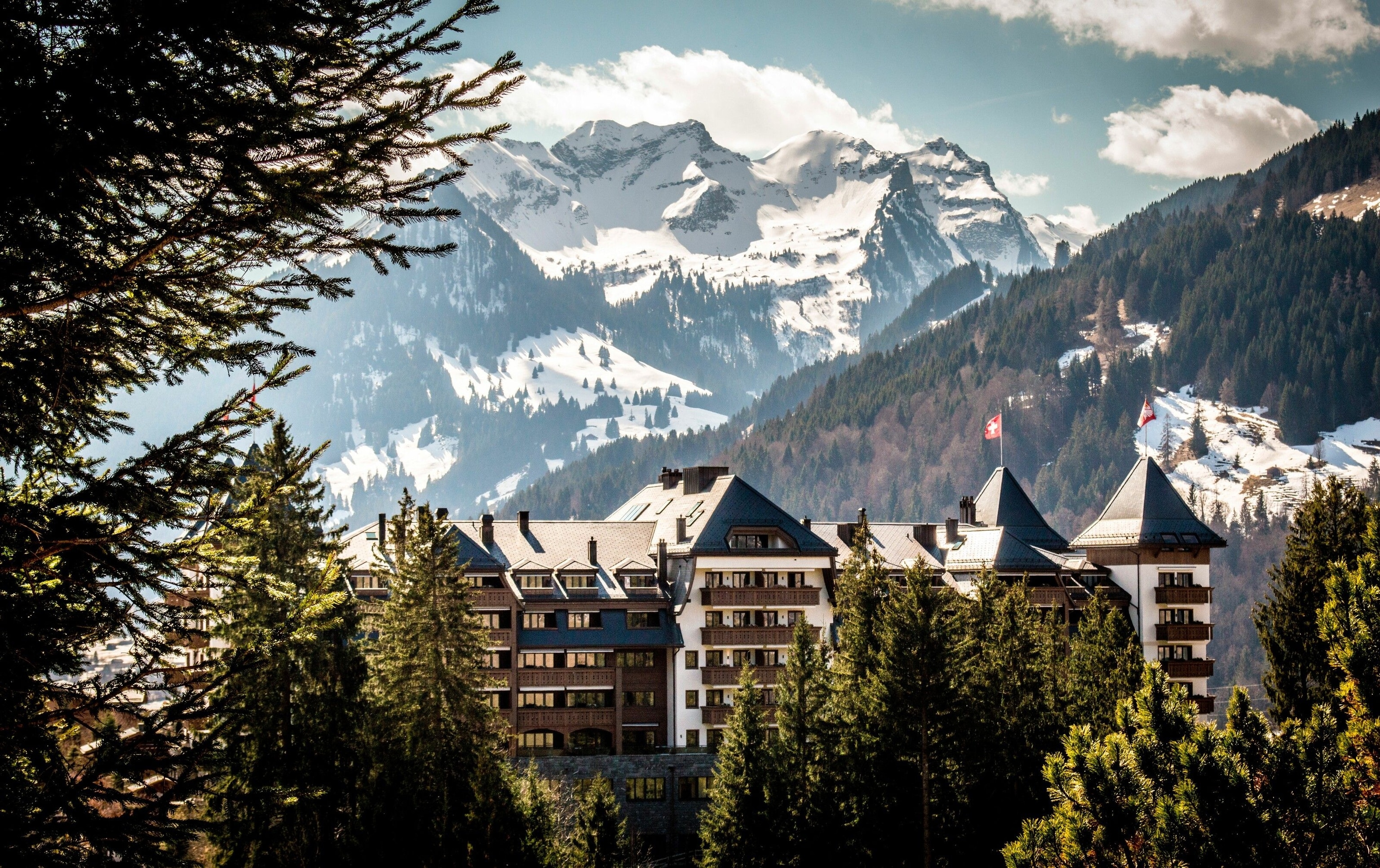 Gstaad is a timber-lined mountain town that’s been twinned with Cannes for its glamorous restaurant scene.