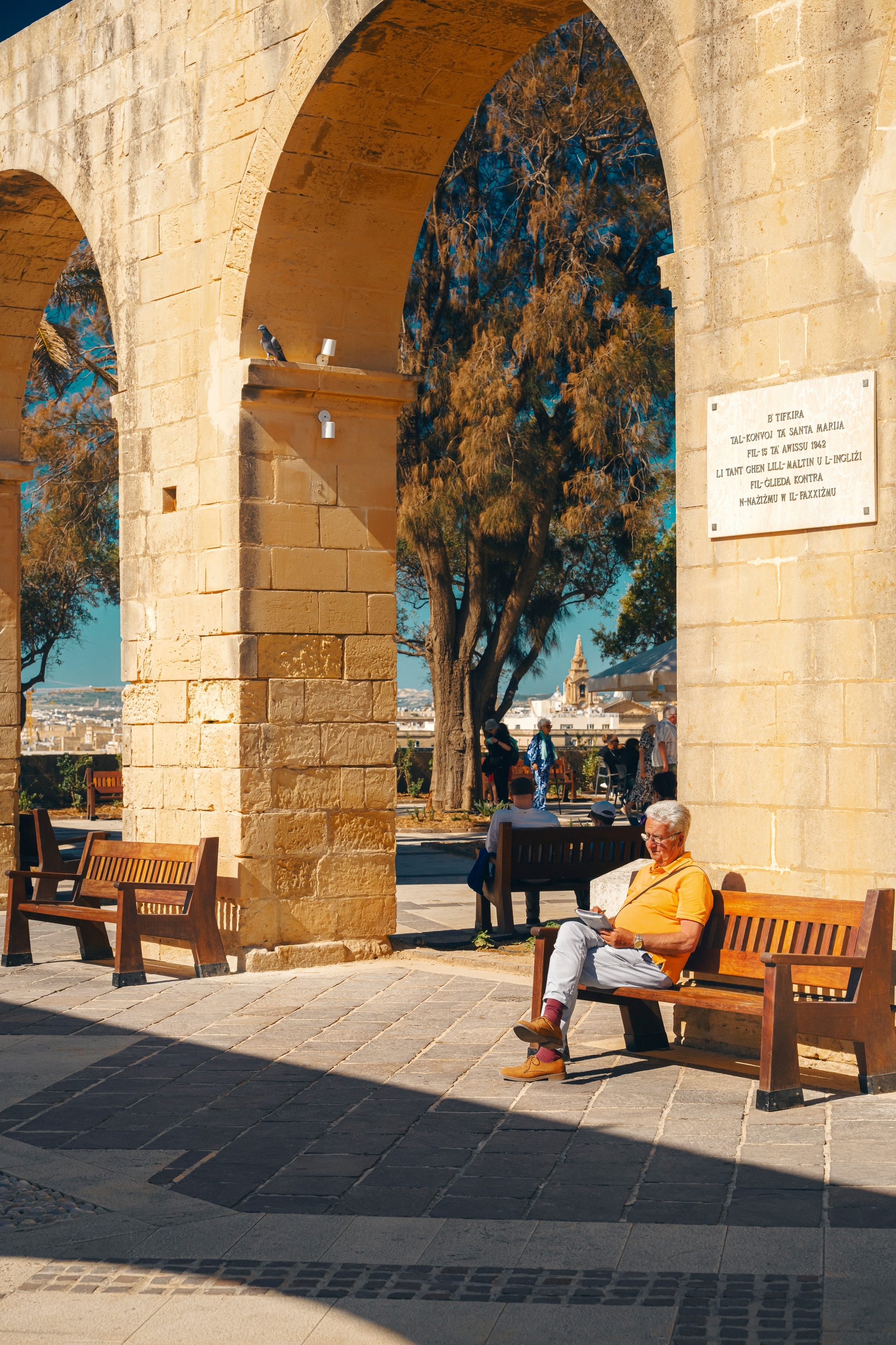 the Upper Barrakka Gardens in Valletta