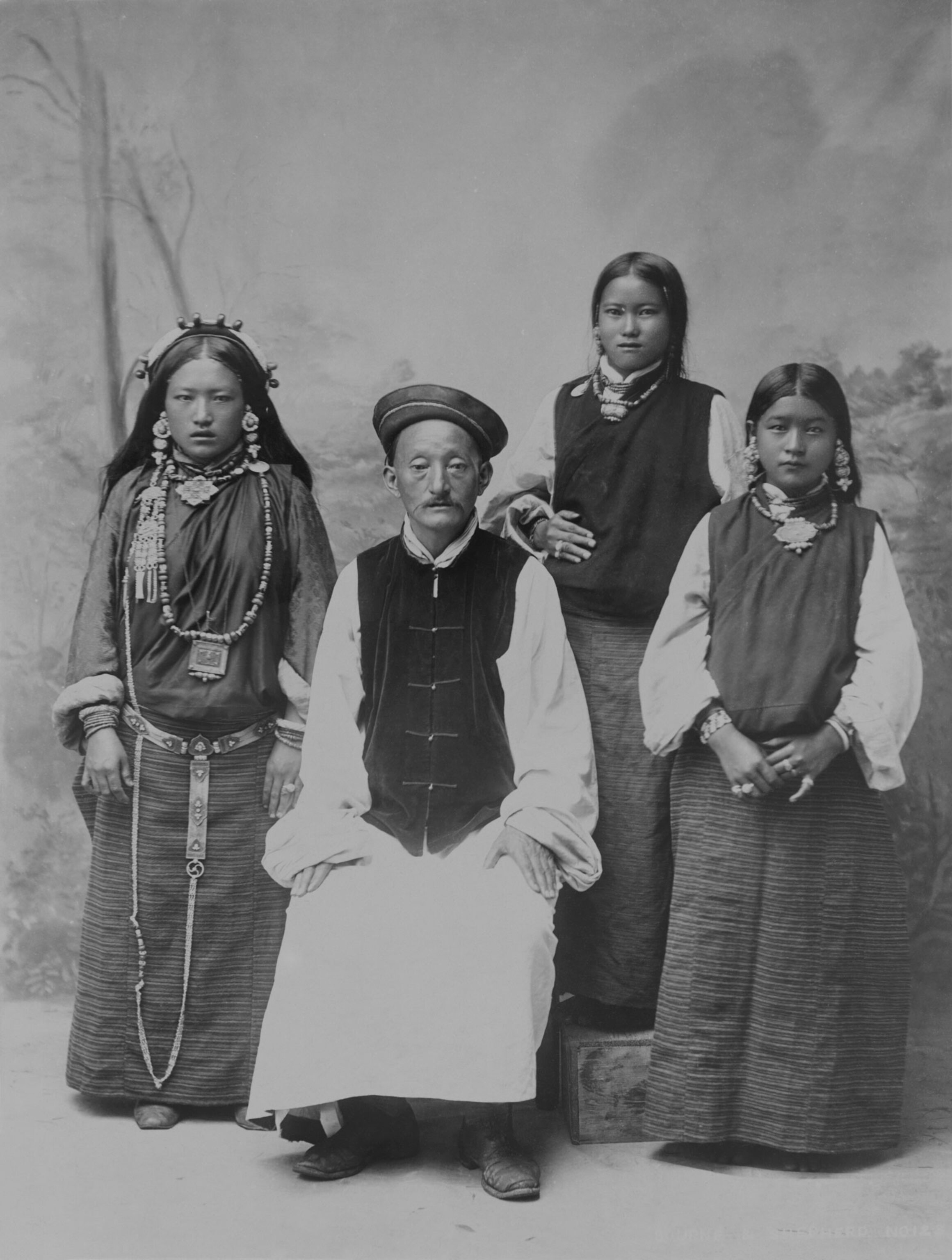a Tibetan family in India