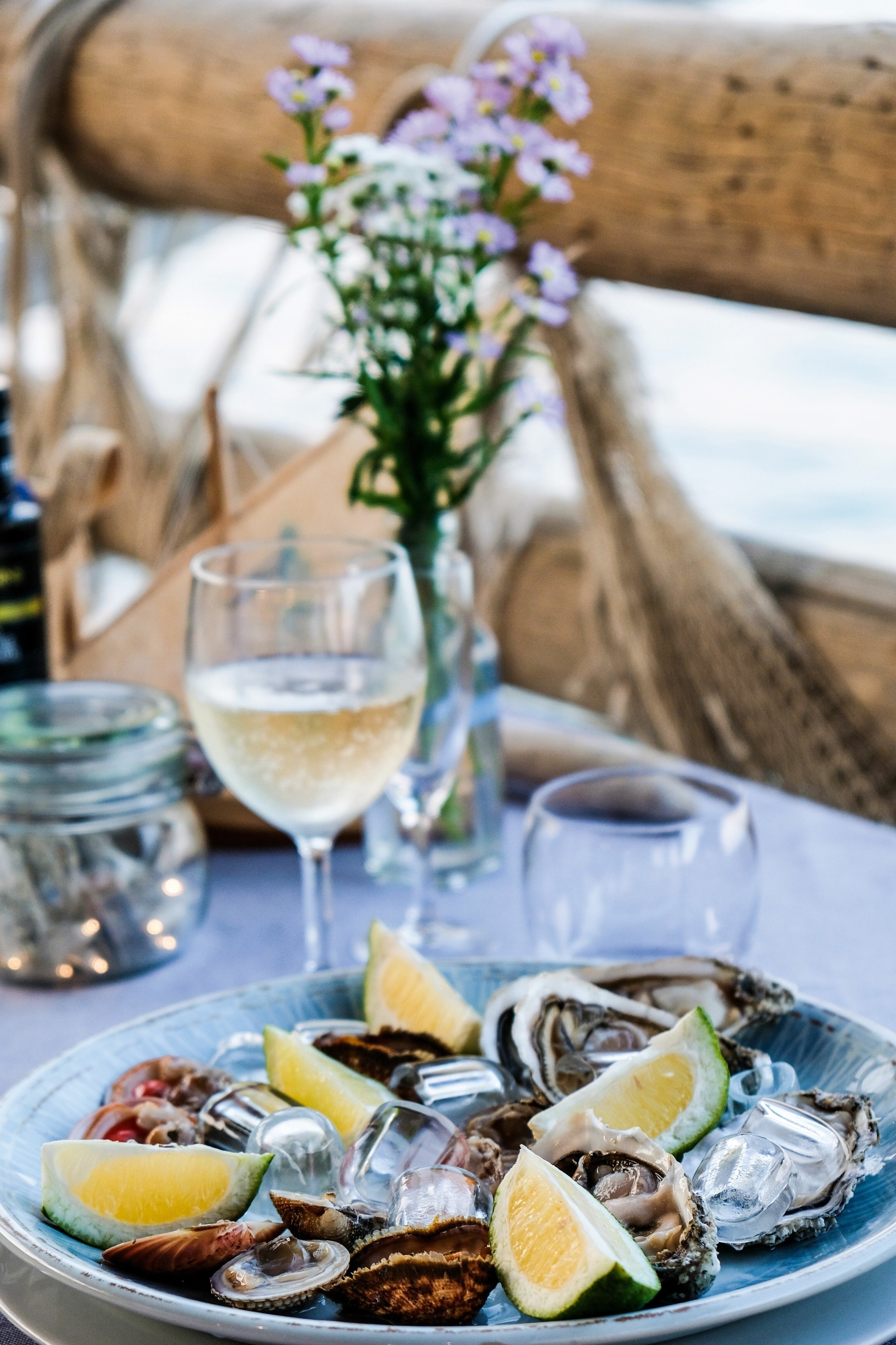 Oysters and clams at Trabocco Punta Punciosa.