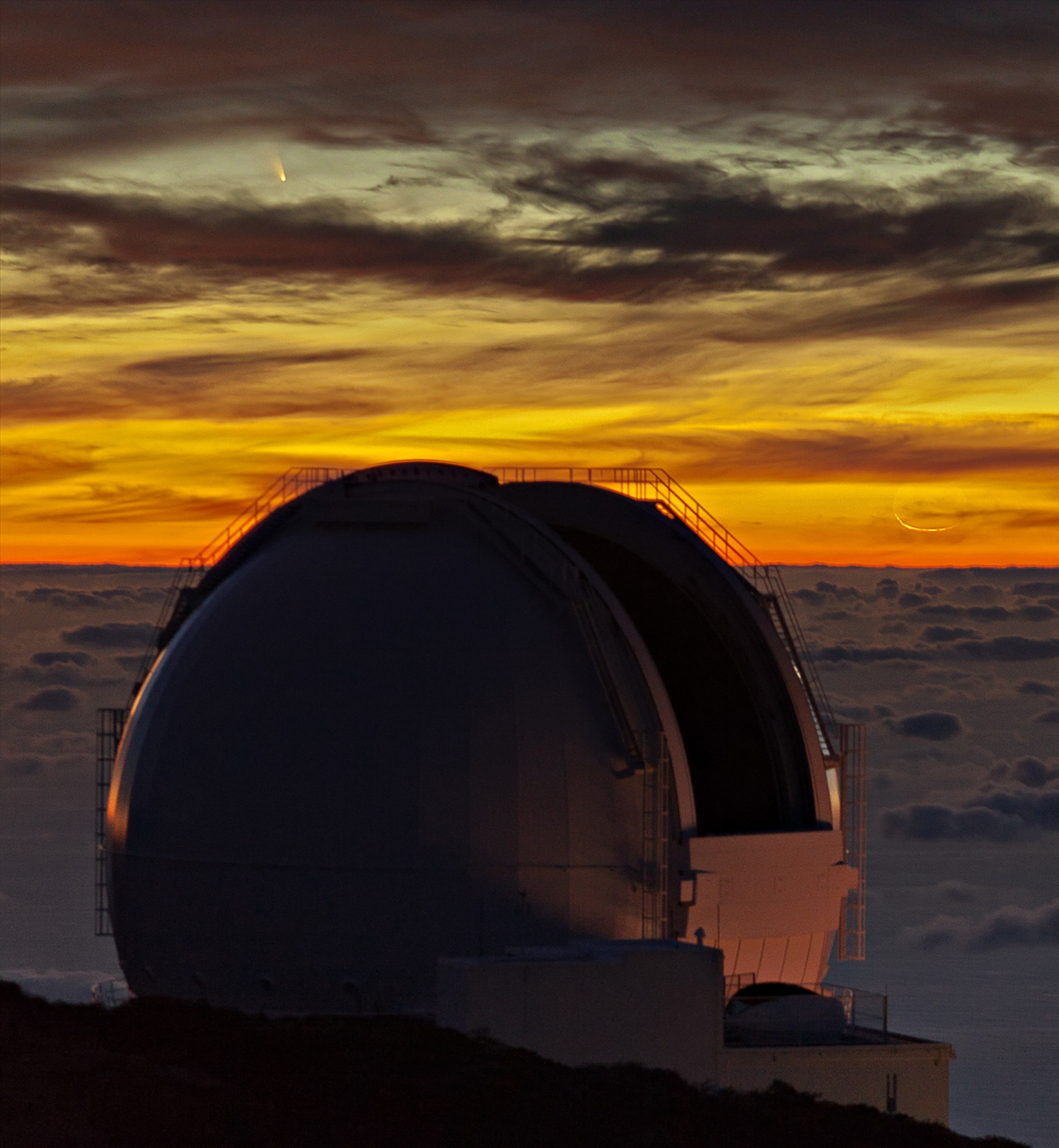 A photo of PanSTARRS comet in the Northern Hemisphere