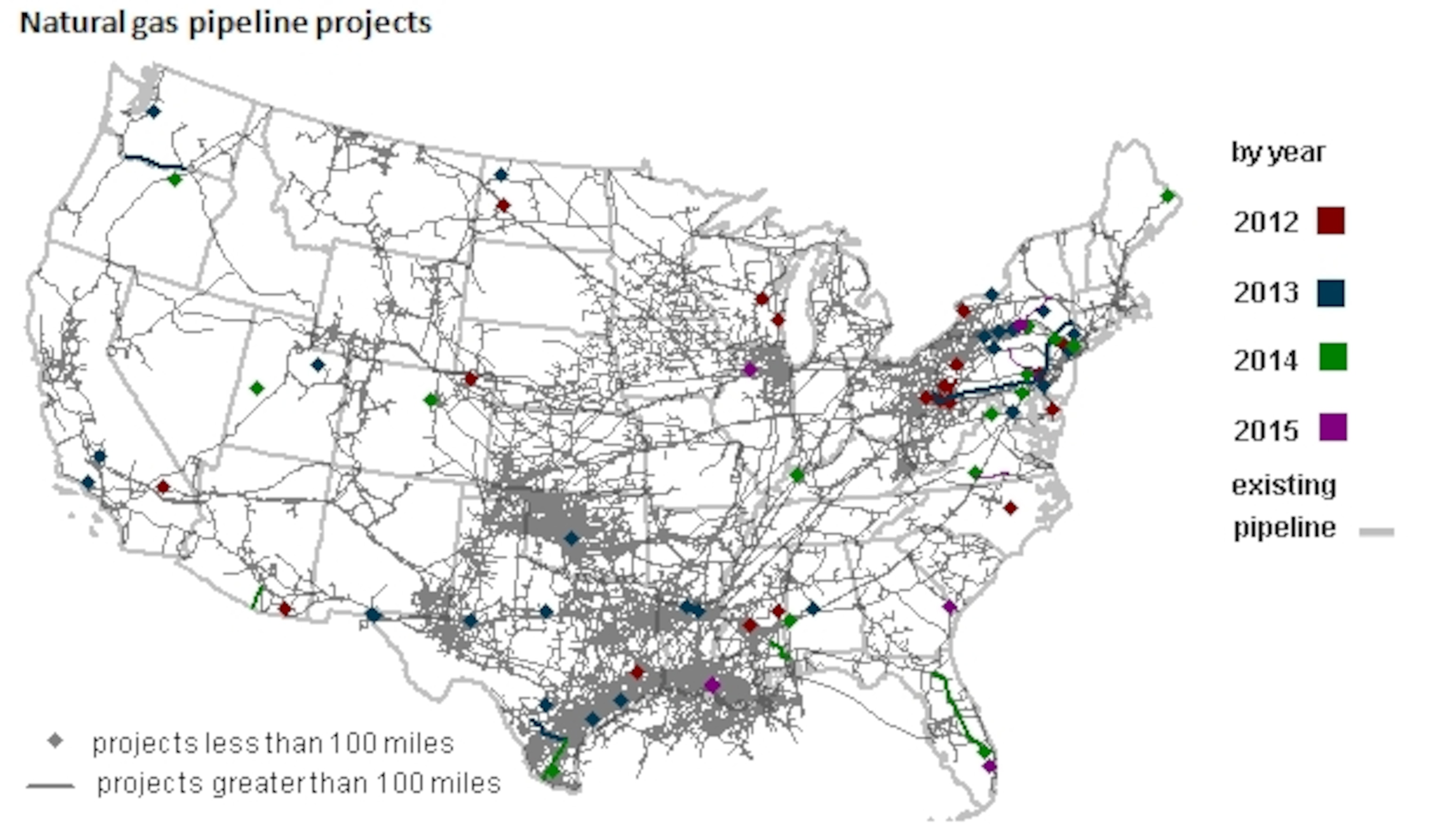 Map - U.S. Pipeline Projects