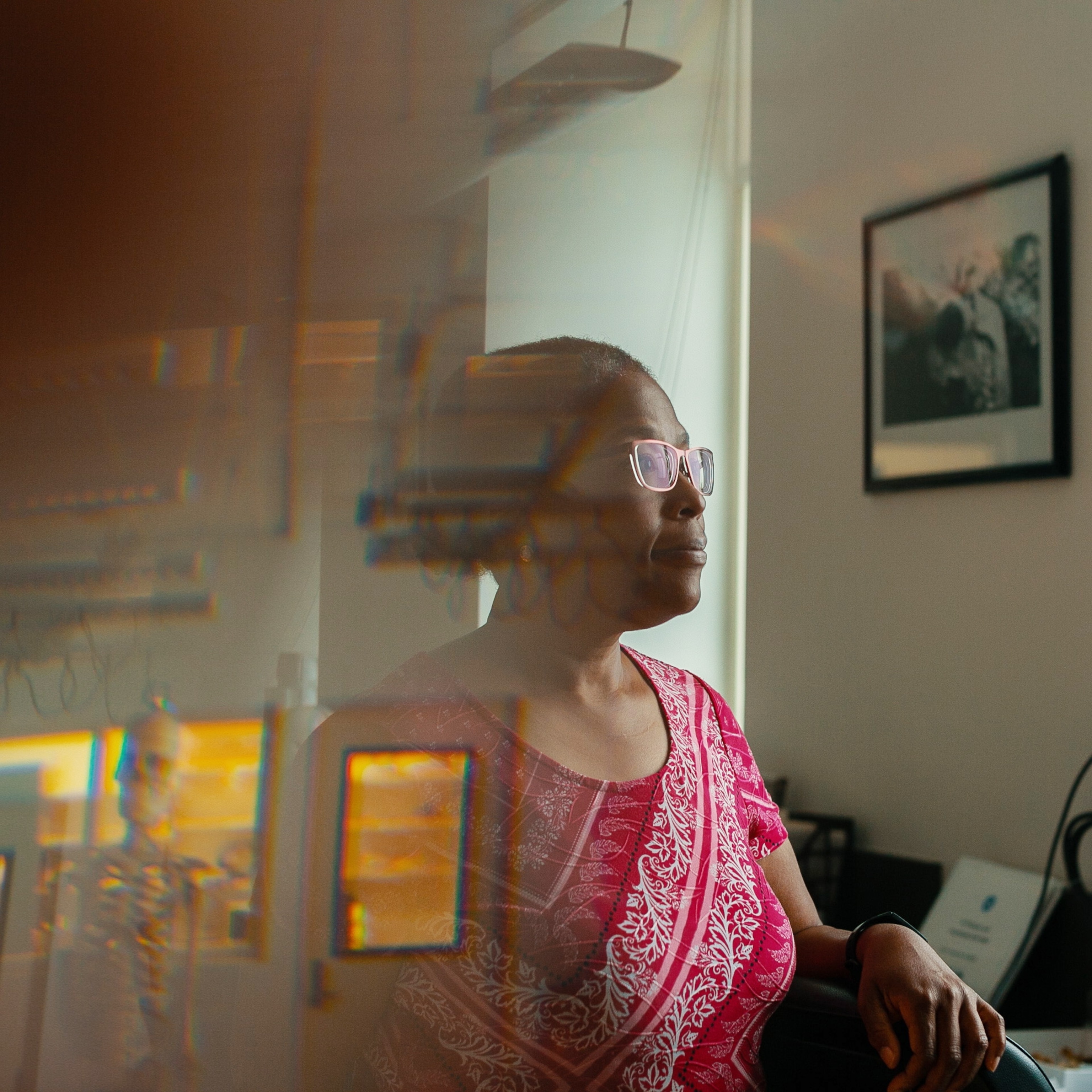Portrait of woman in a laboratory