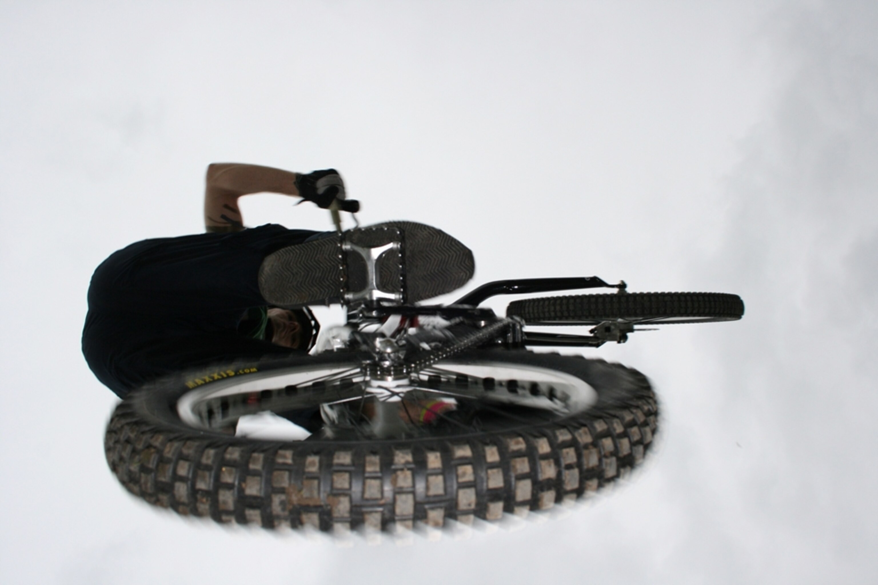 Biker in air in Galway, Ireland