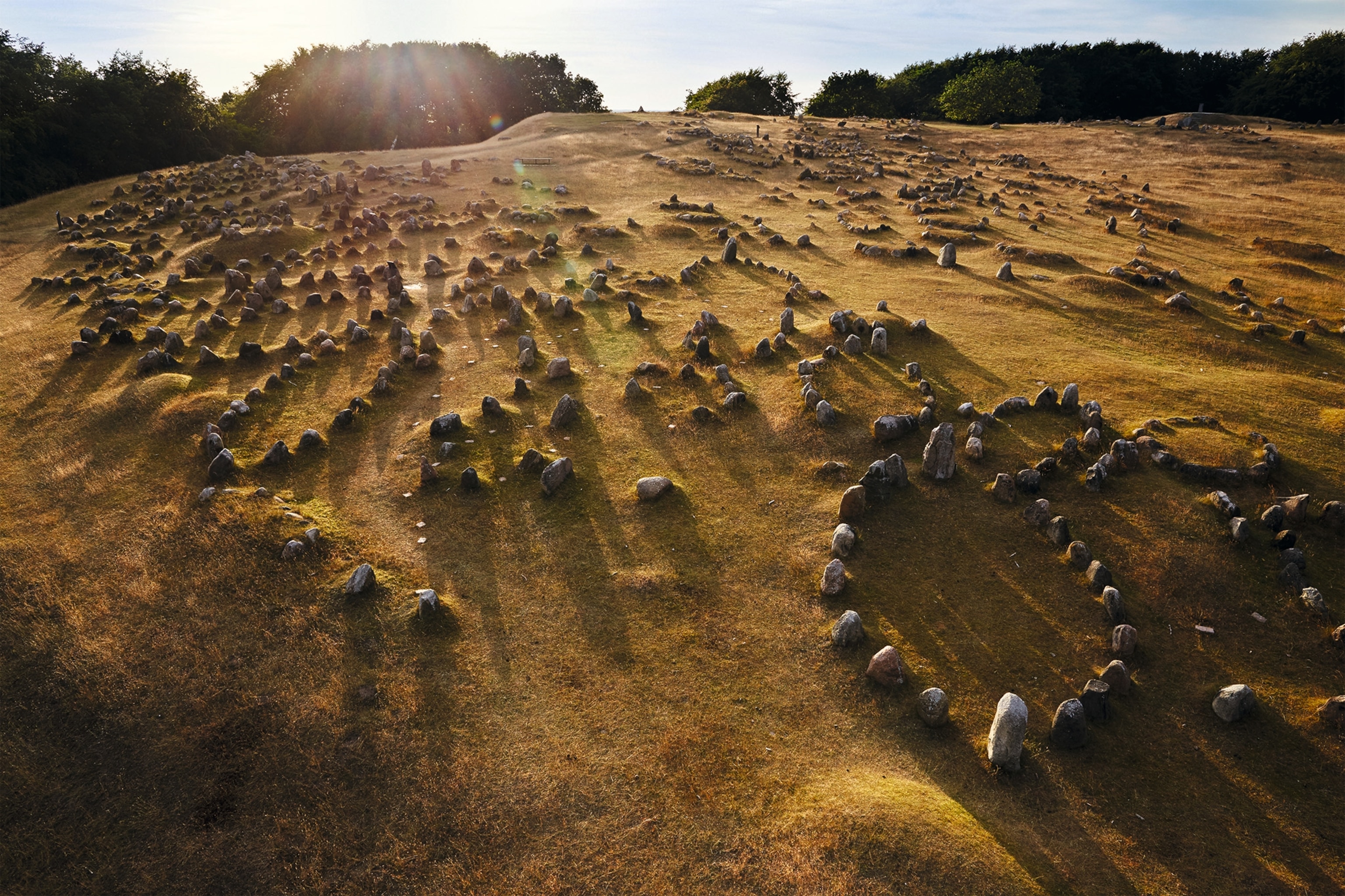 A cemetery in northern Denmark contains about 700 cremation graves from the Iron Age and the Viking age.