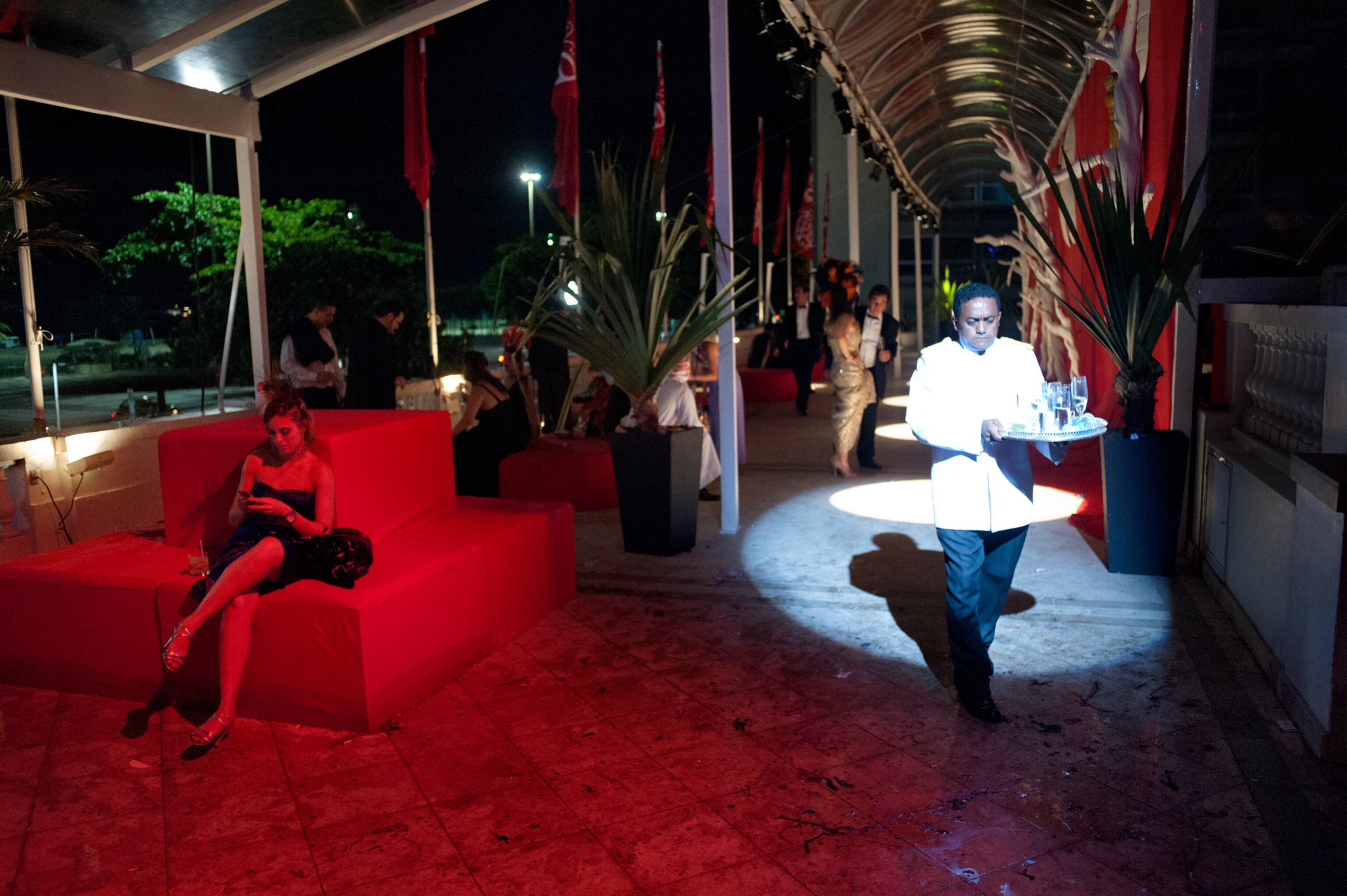 a black-tie ball at the Copacabana Palace hotel during Carnival