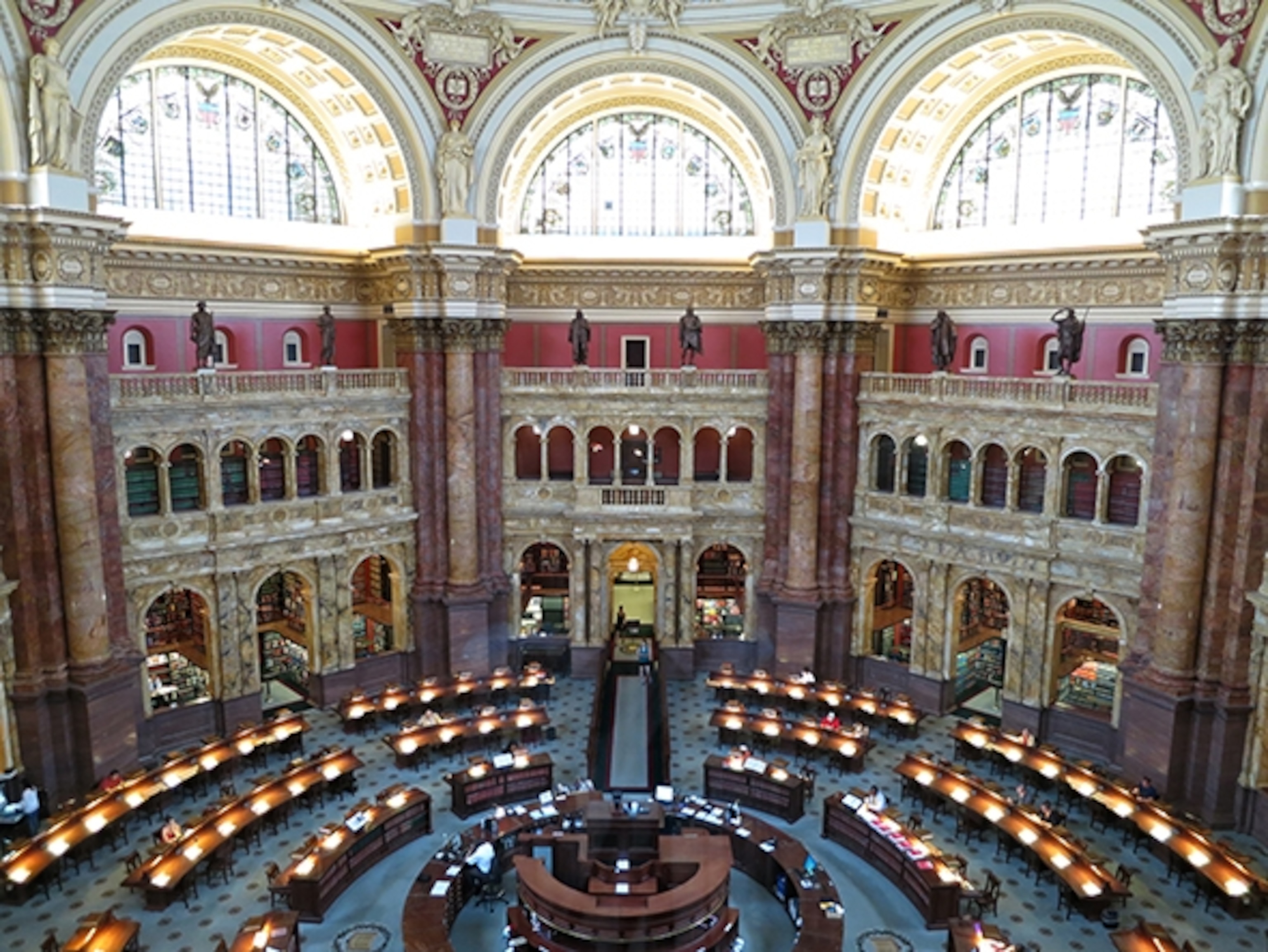 The Reading Room in the Library of Congress (Photograph by Robert Reid)