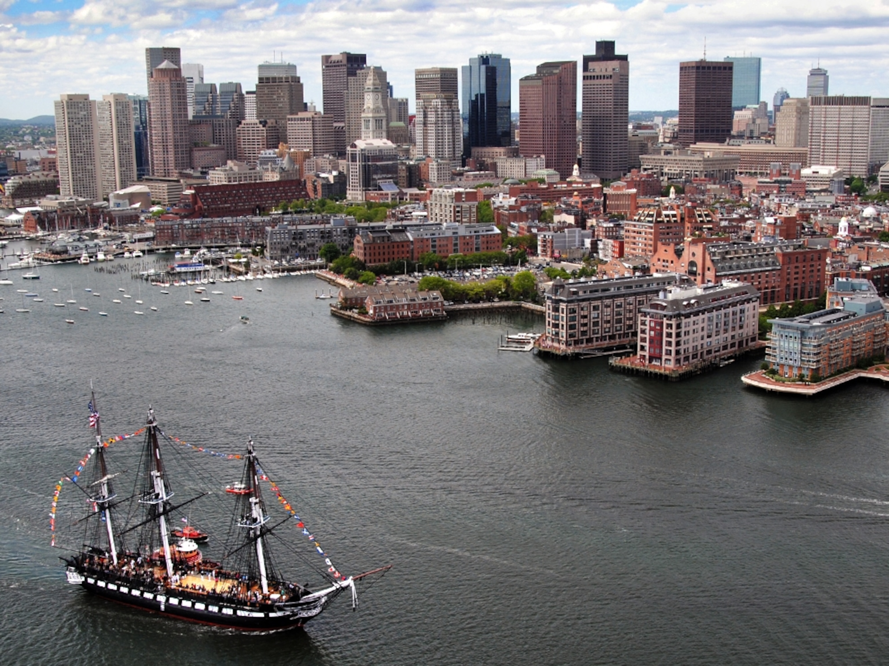U.S.S. Constitution in Boston Harbor