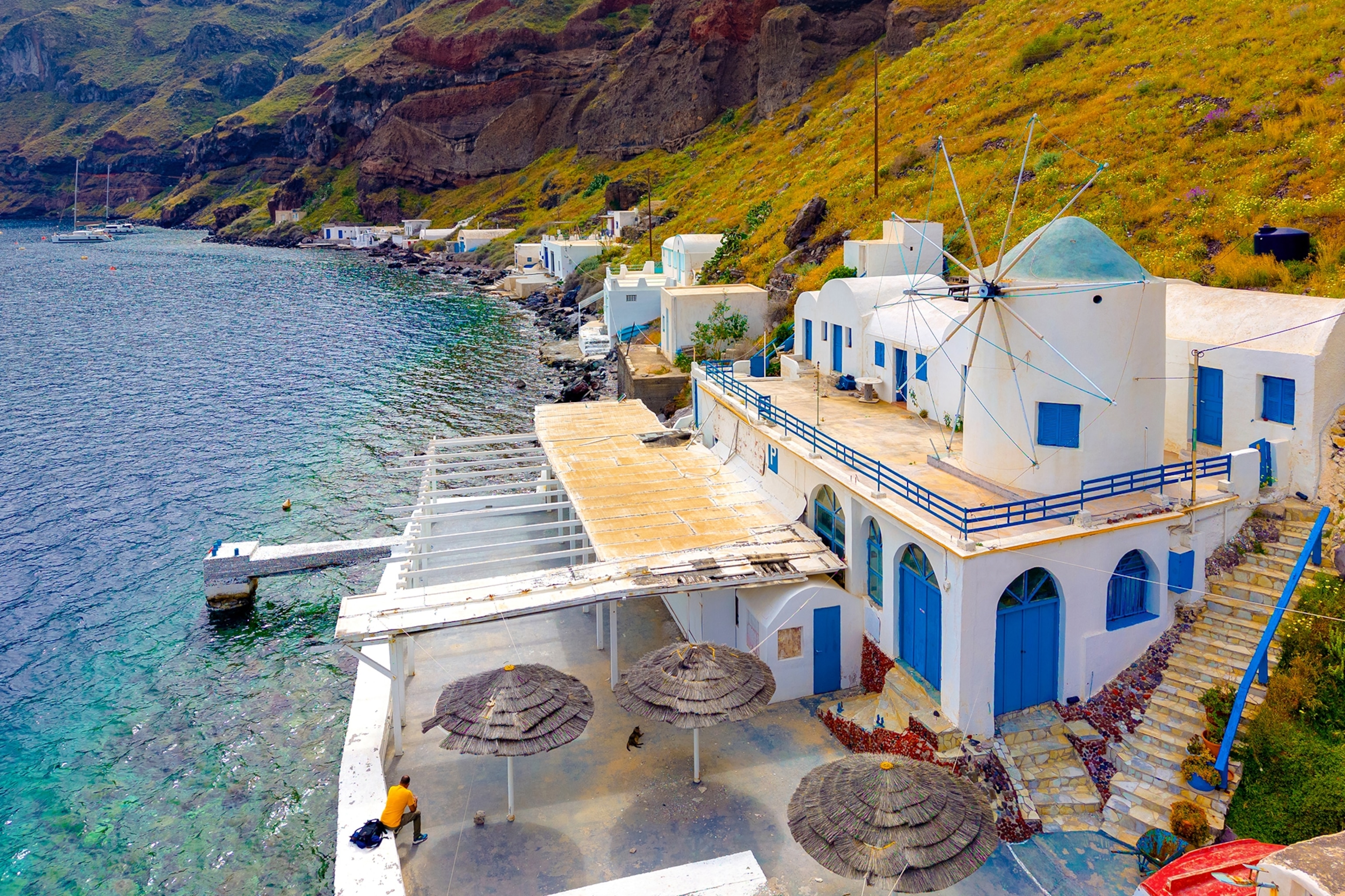 coastal greek village