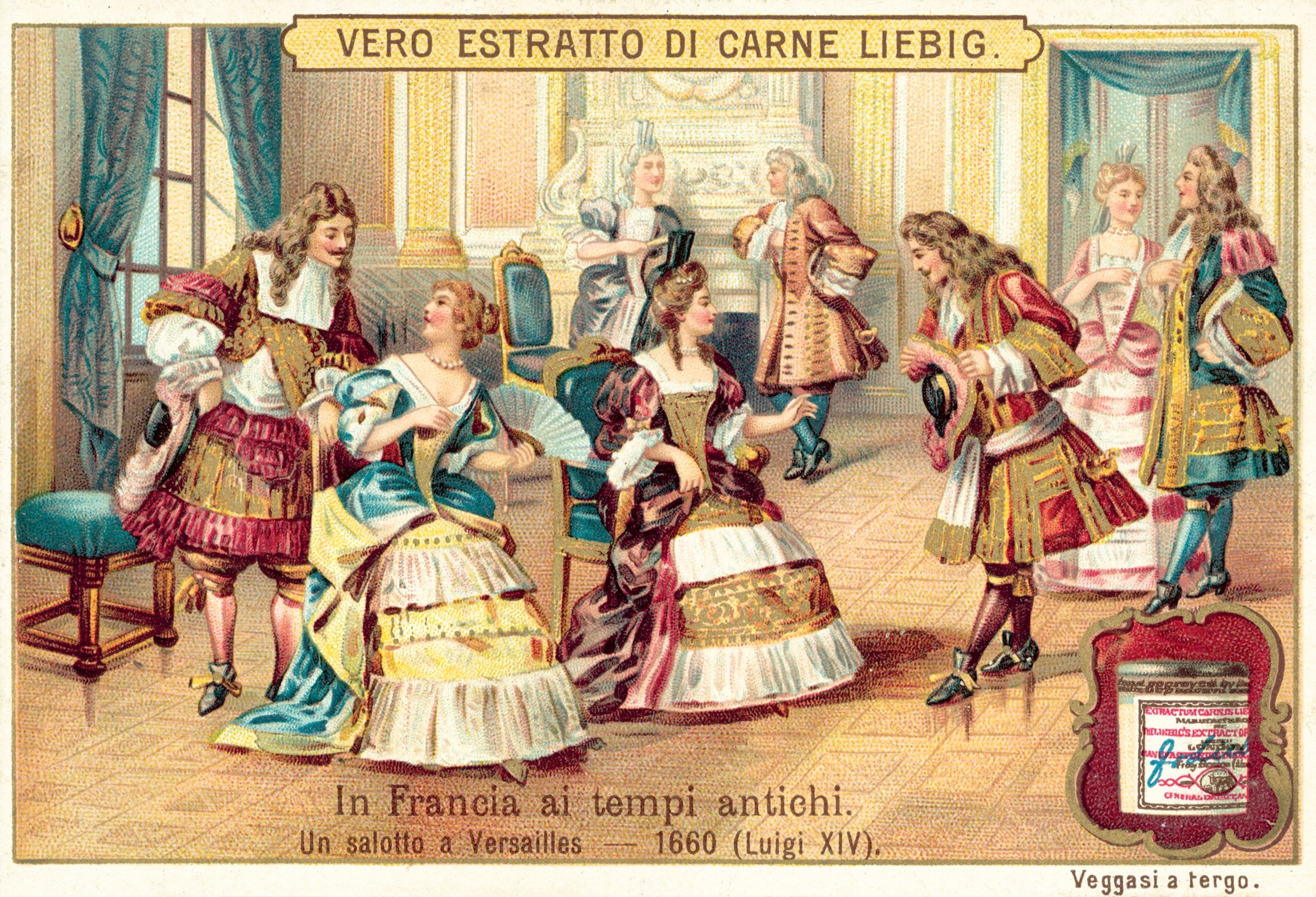 A salon at Versailles in the time of Louis XIV, 1660