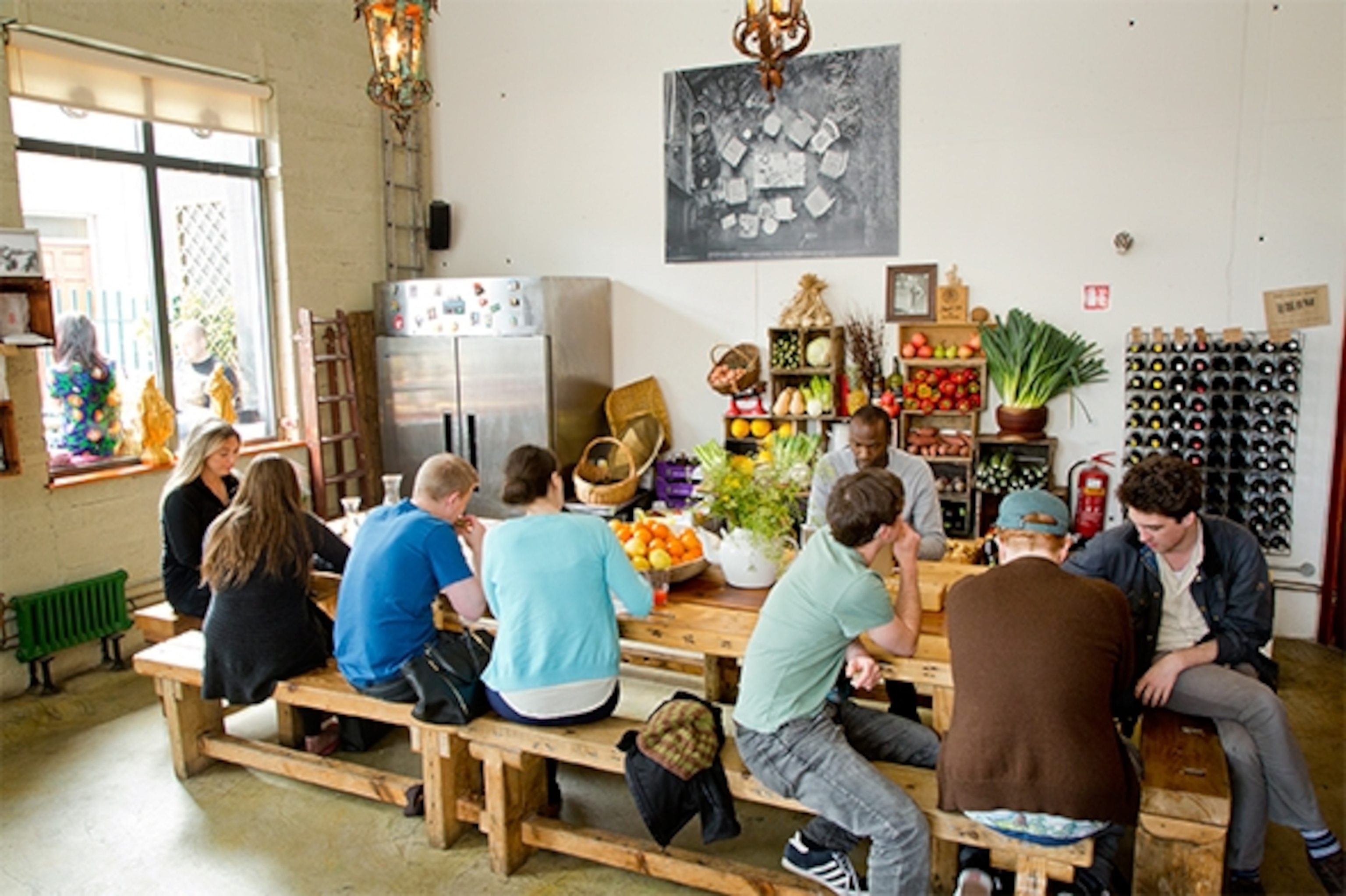 The Fumbally cafe on Cork Street is Dublin's hippest spot for breakfast and lunch, beloved to locals for its "organic mumble-jumble atmosphere." (Photograph by Catherine Karnow)