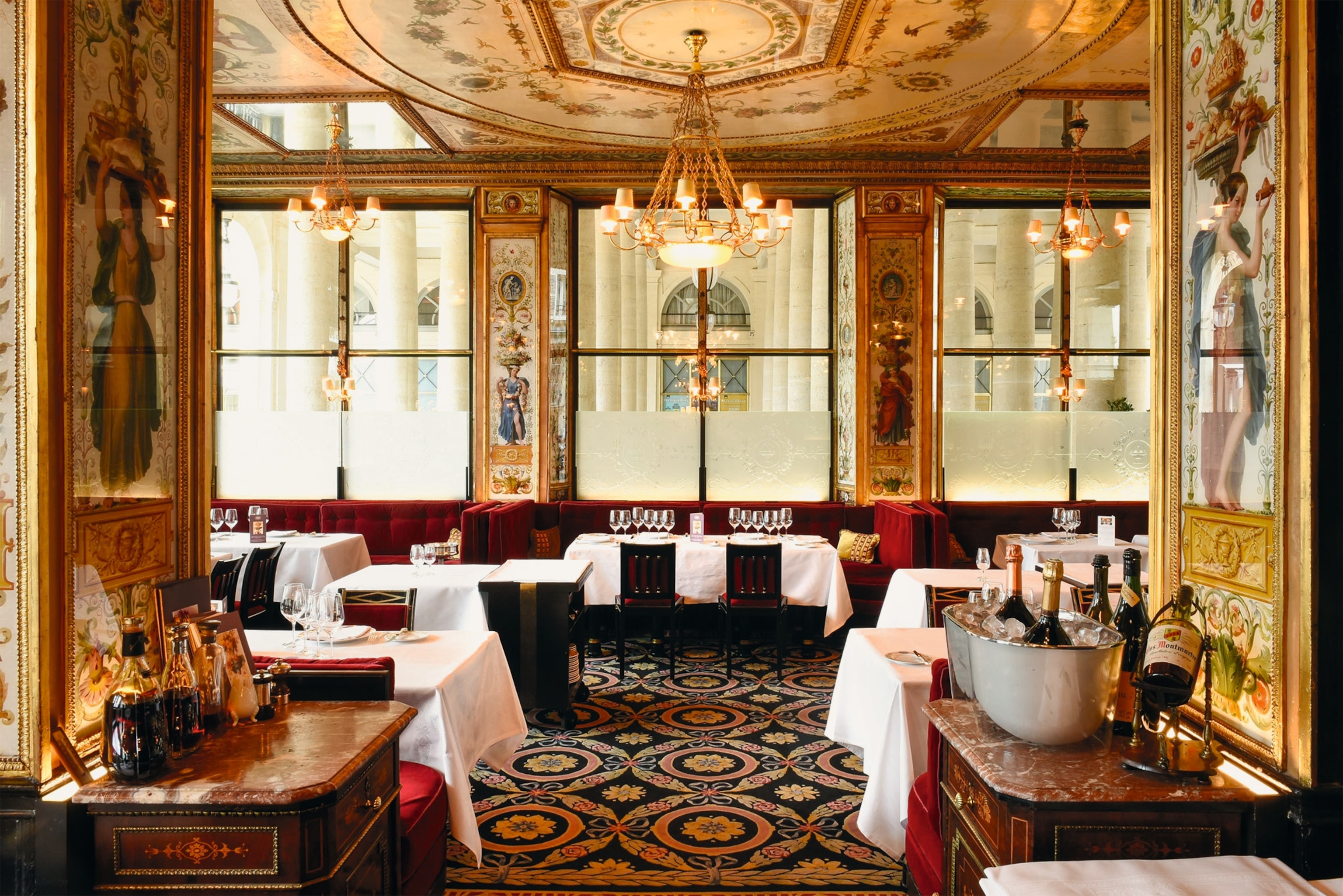 The current Grand Véfour restaurant in the Palais-Royal is pictured.