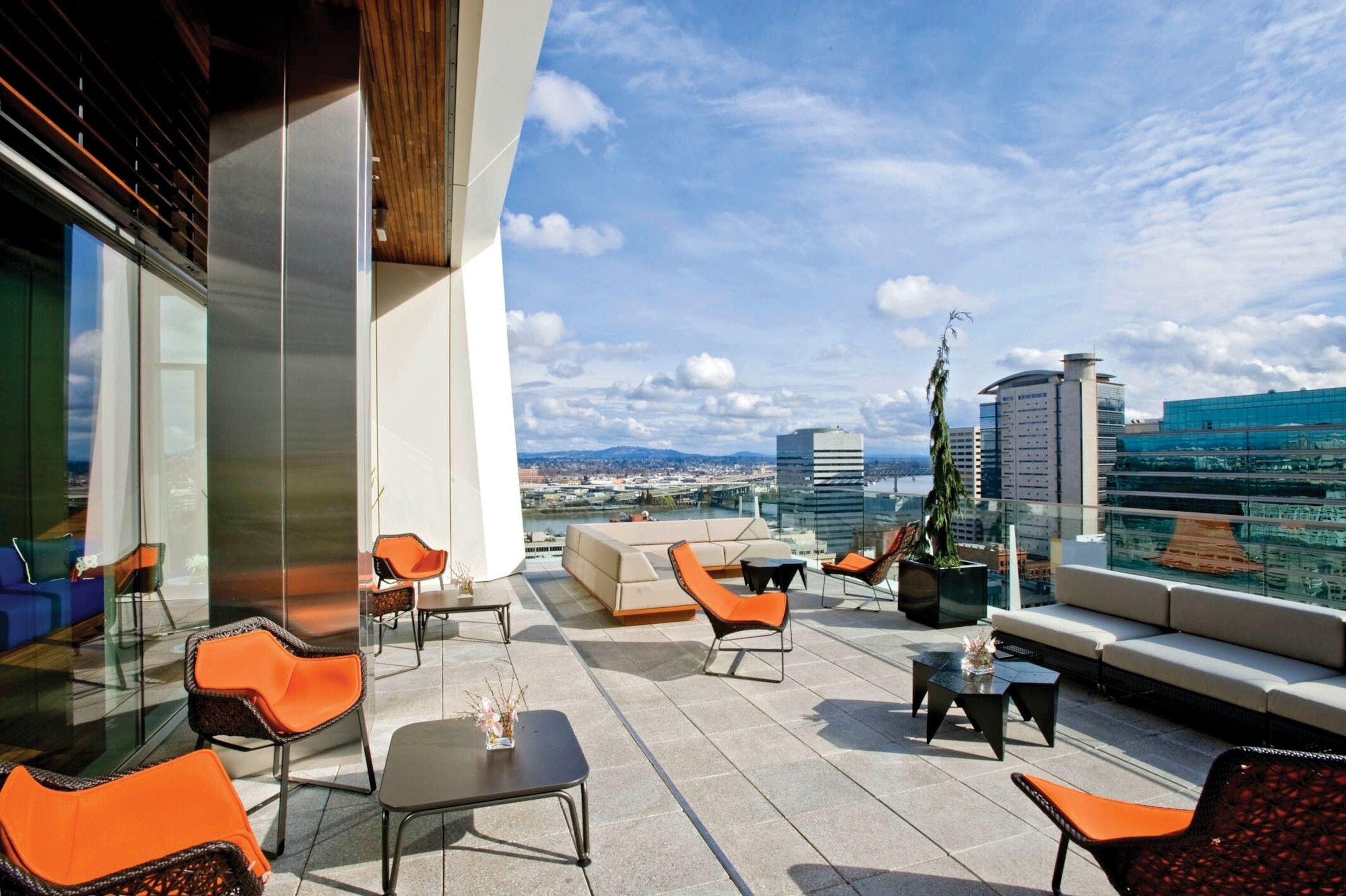 Stunning rooftop terrace at The Nines.