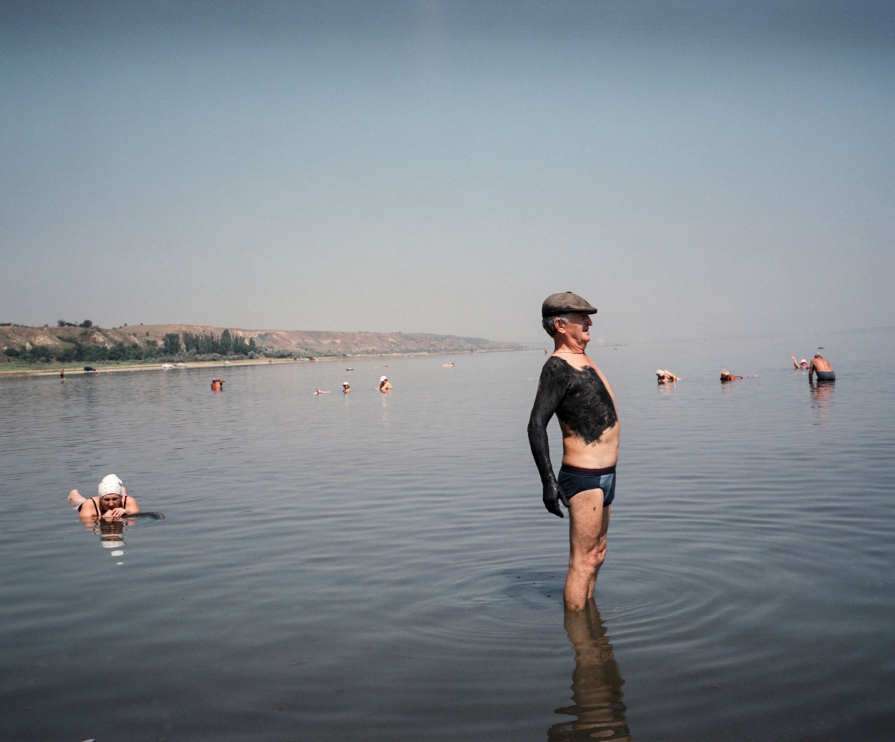 Odessa, 2015. People from Odessa and across Ukraine come for mud baths in Kuyalnik Sanatorium Im. Pirogova.