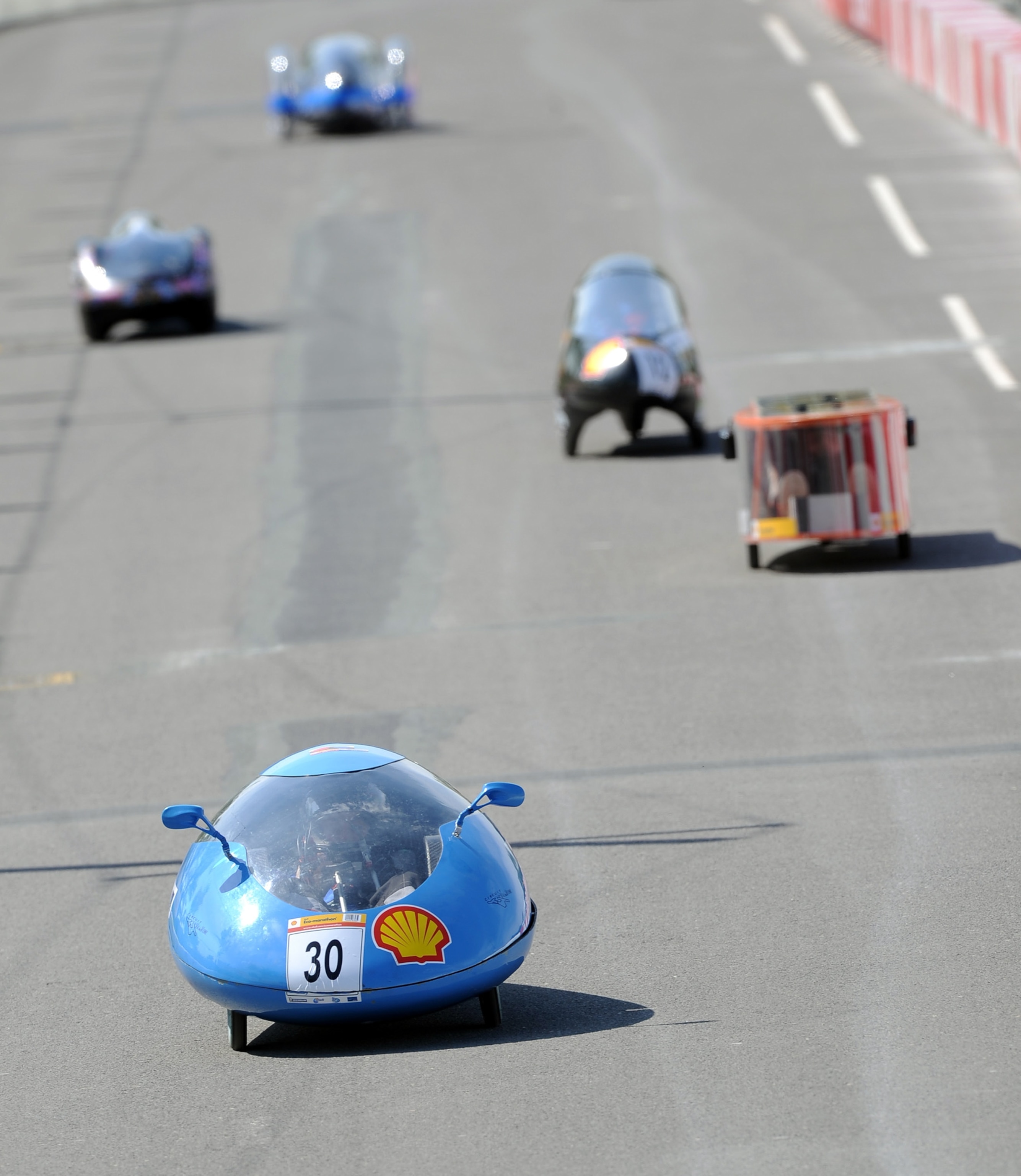 Picture - Blue Shark, a car designed by engineering students from Normandy, France