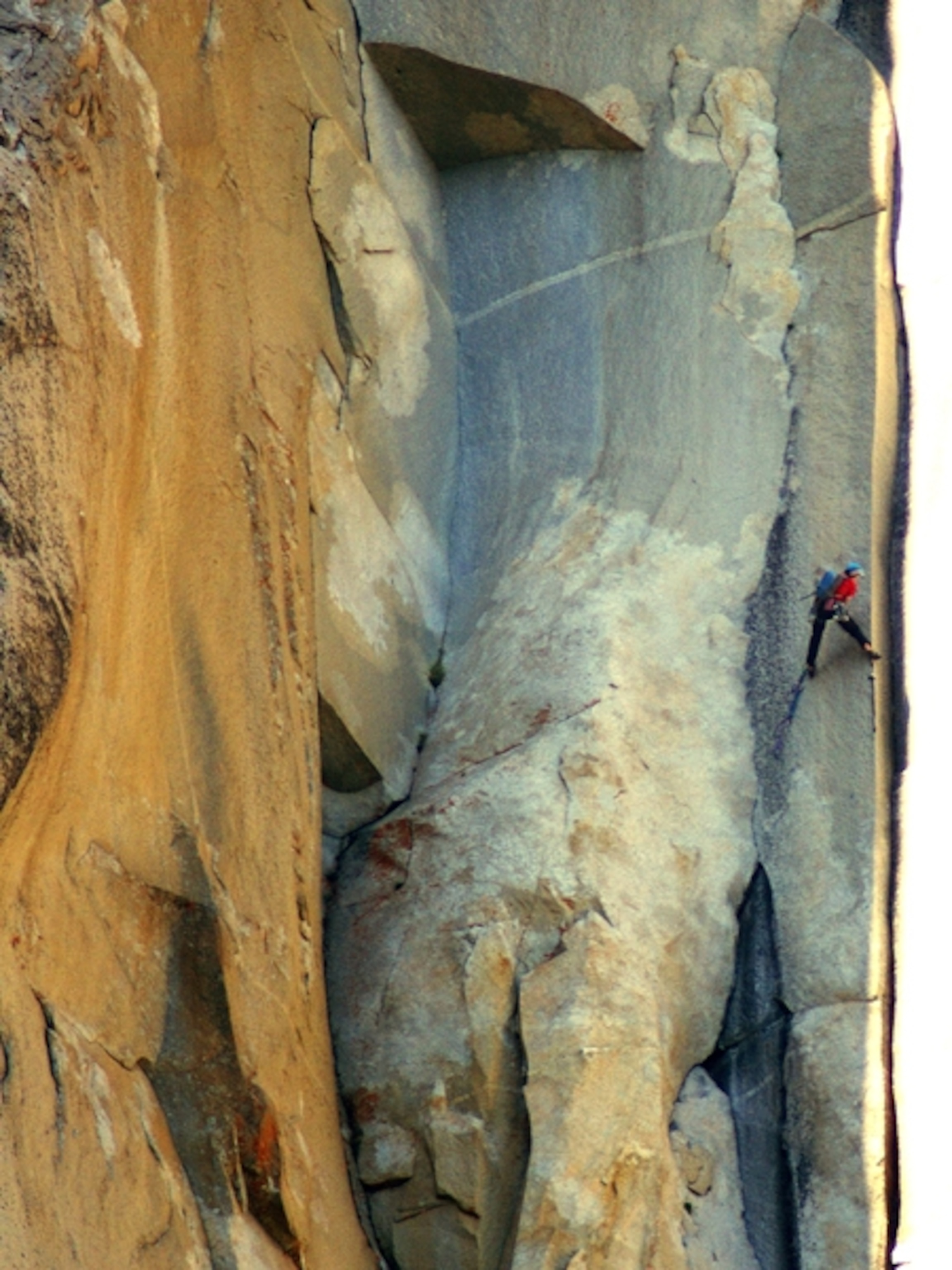 Rock climber Alex Honnold on El Capitan