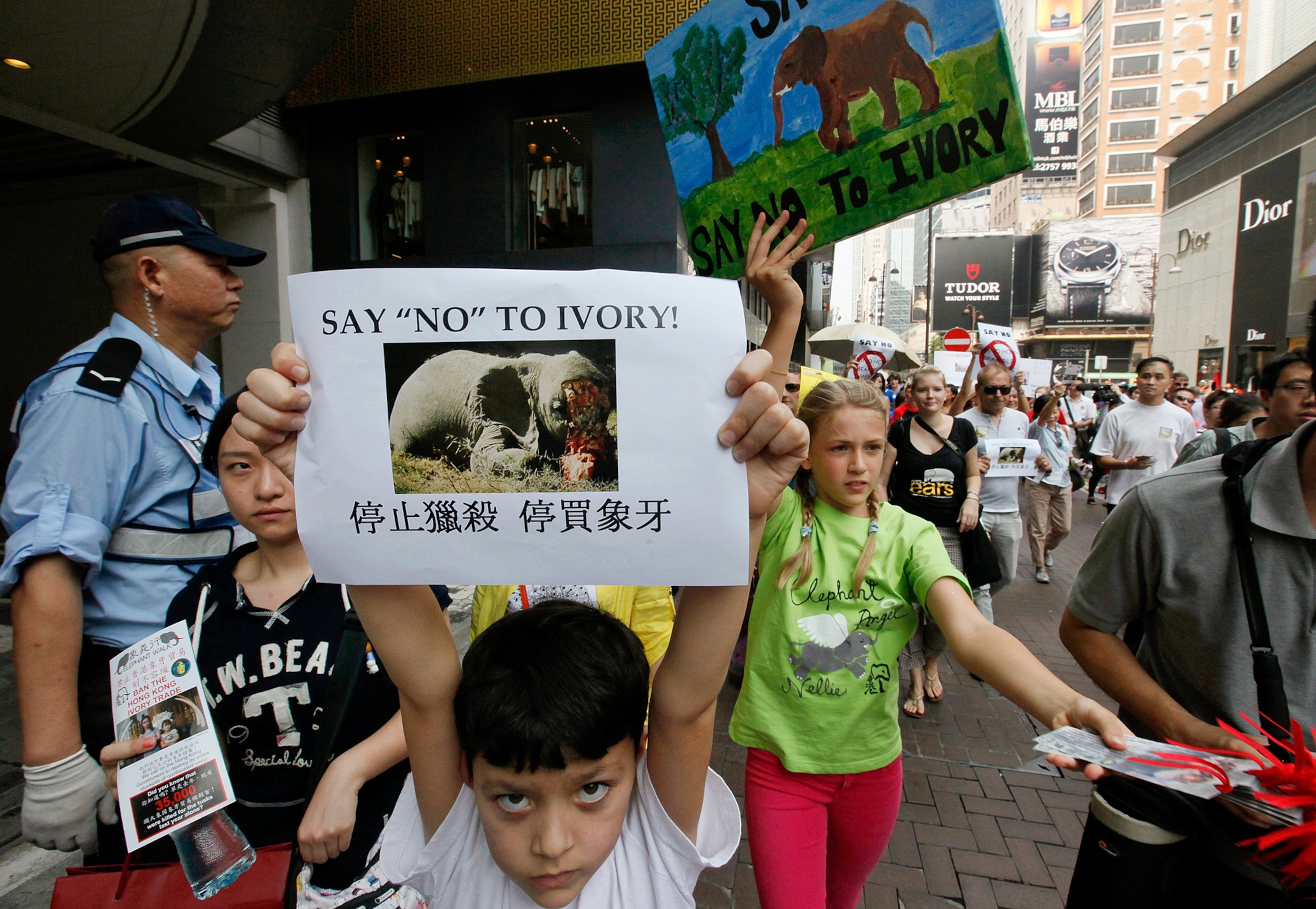 Nellie Shute with her homemade gift cards.