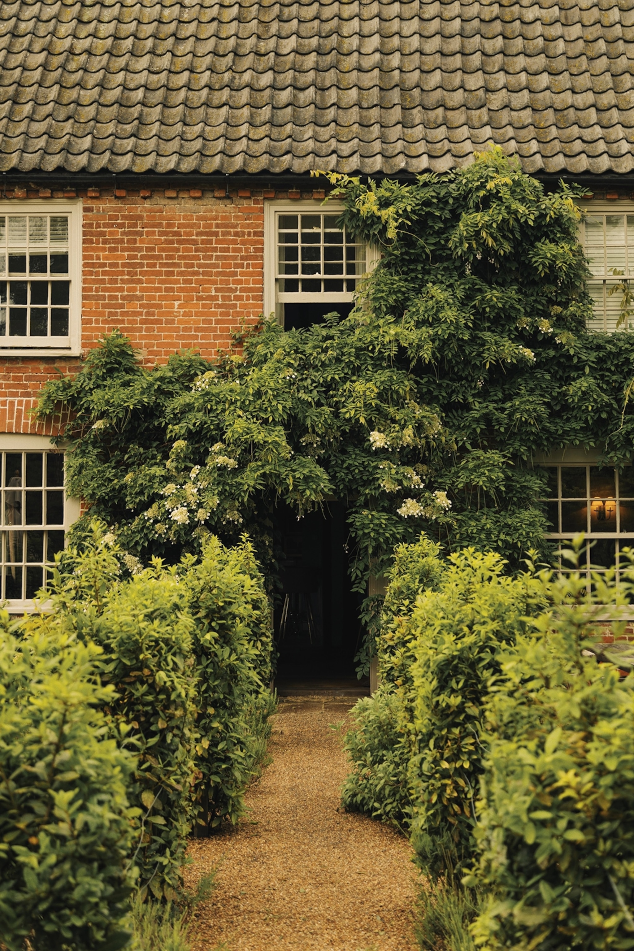 a restored farmhouse